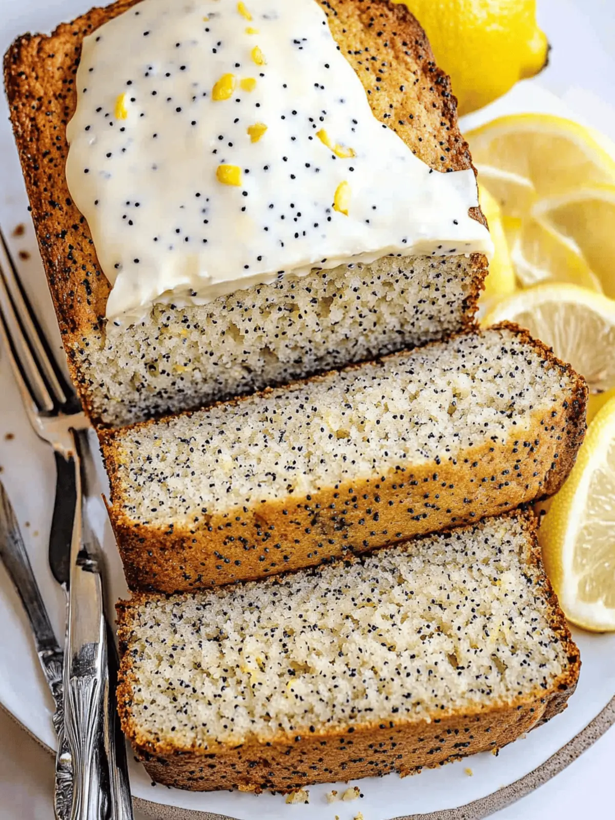 Moist Lemon Poppy Seed Bread with Zucchini Surprise