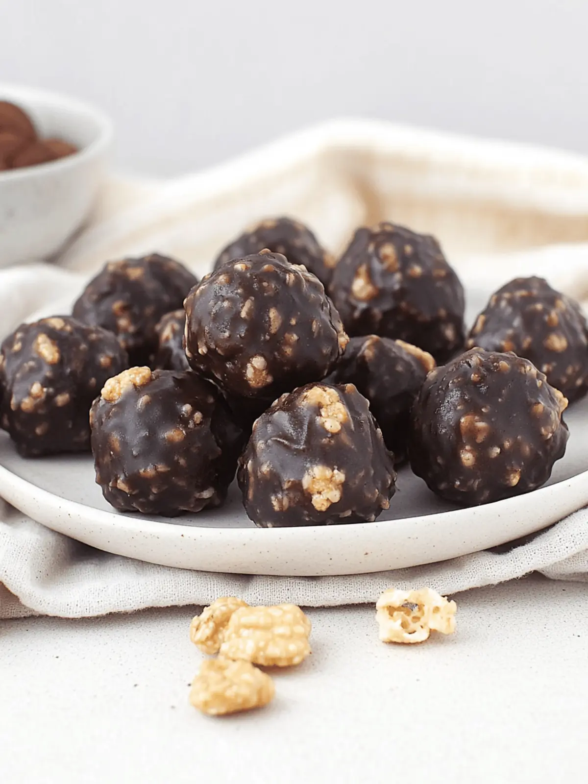 Peanut Butter Balls with Rice Krispies