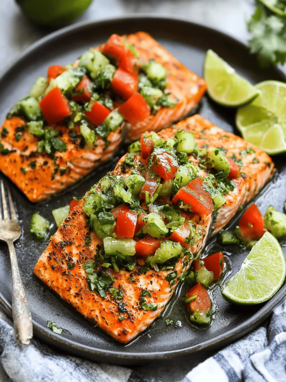 Baked Cilantro Lime Salmon