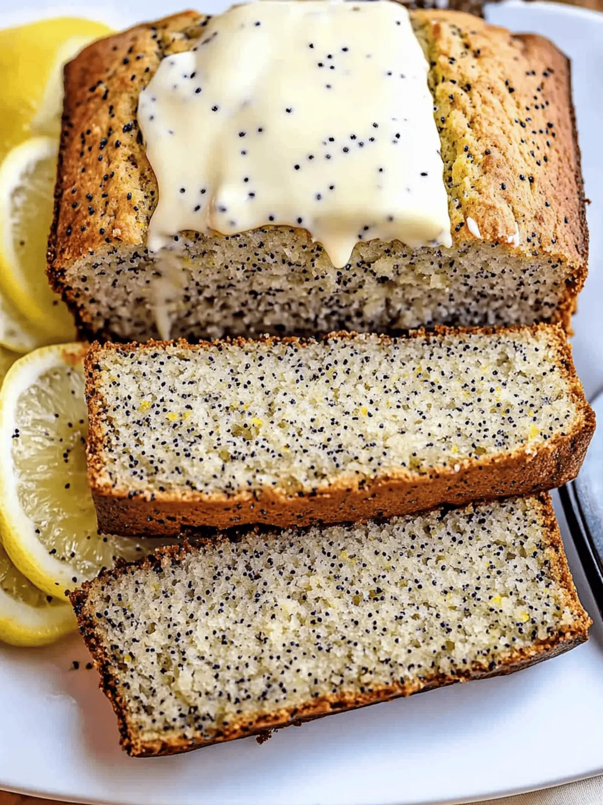 Moist Lemon Poppy Seed Bread with Zucchini Surprise