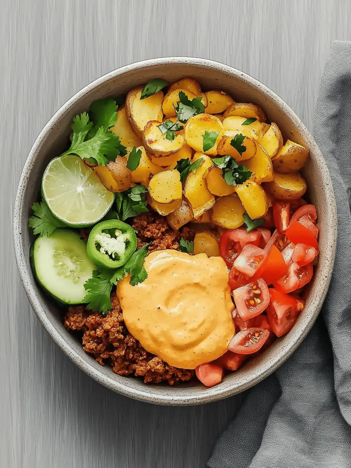 Loaded Fiesta Potato Bowl