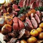 Meat platter with various varieties
