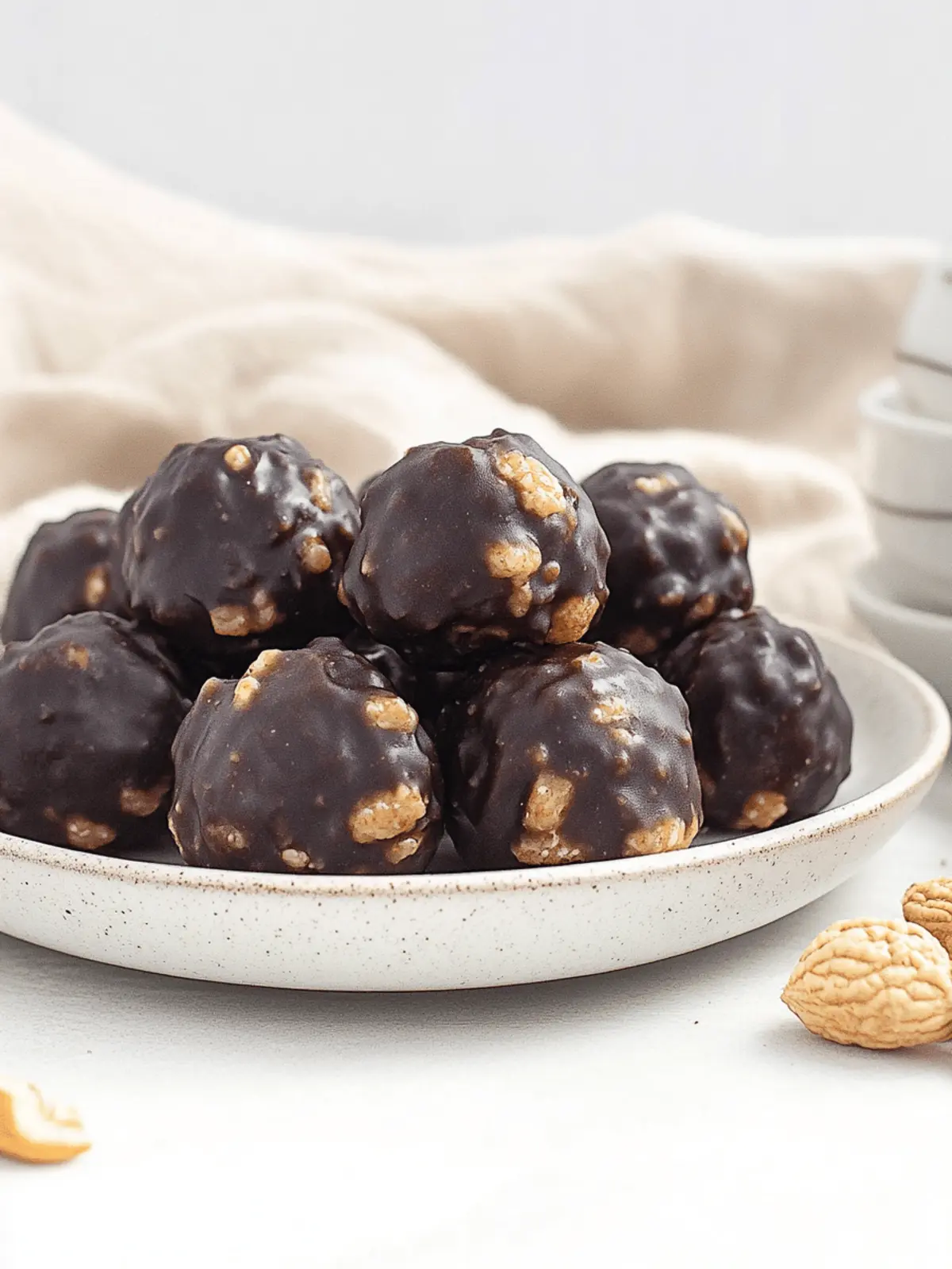 Delicious Peanut Butter Balls with Rice Krispies in 5 Minutes