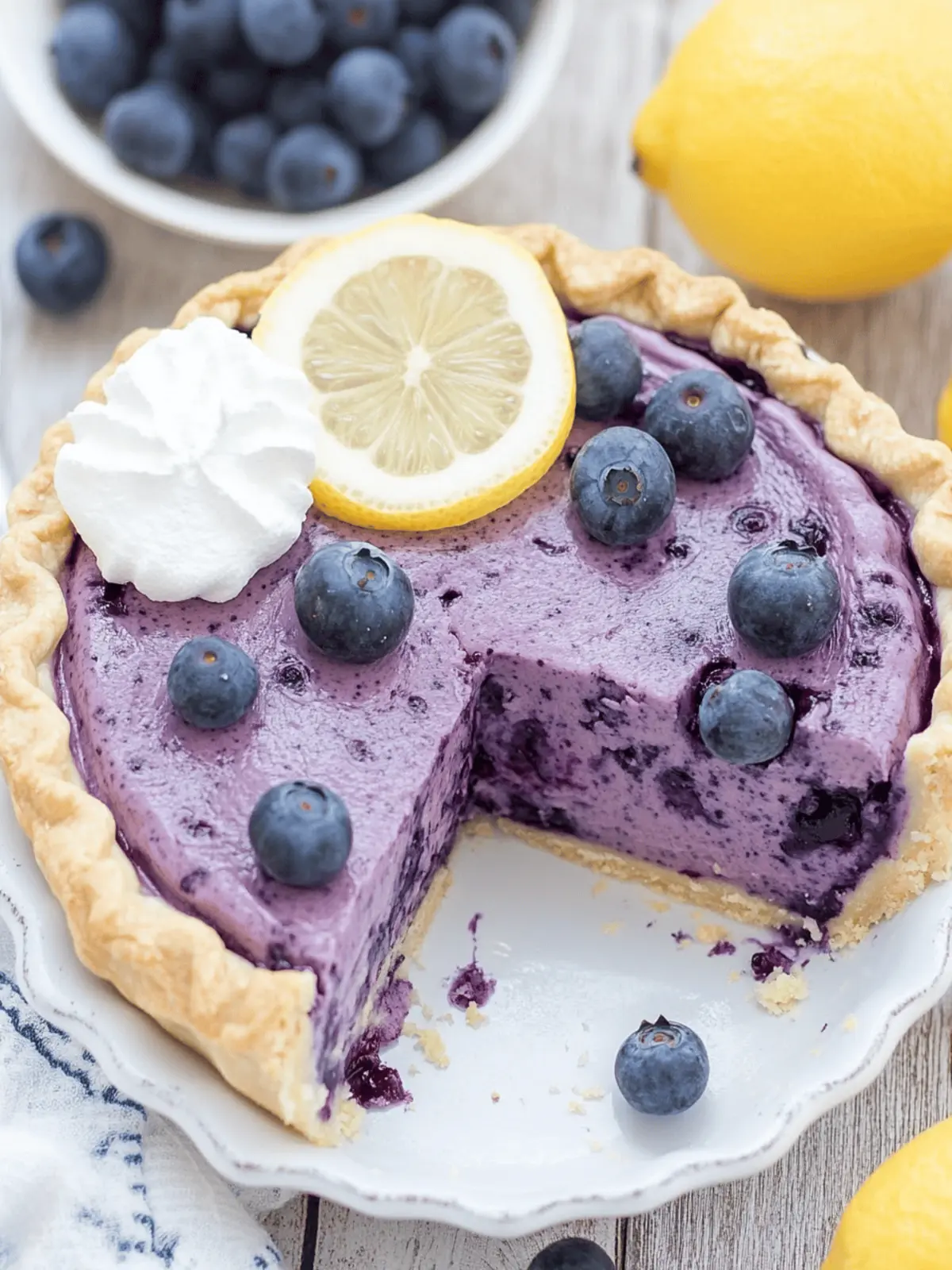 Lemon Blueberry Pie