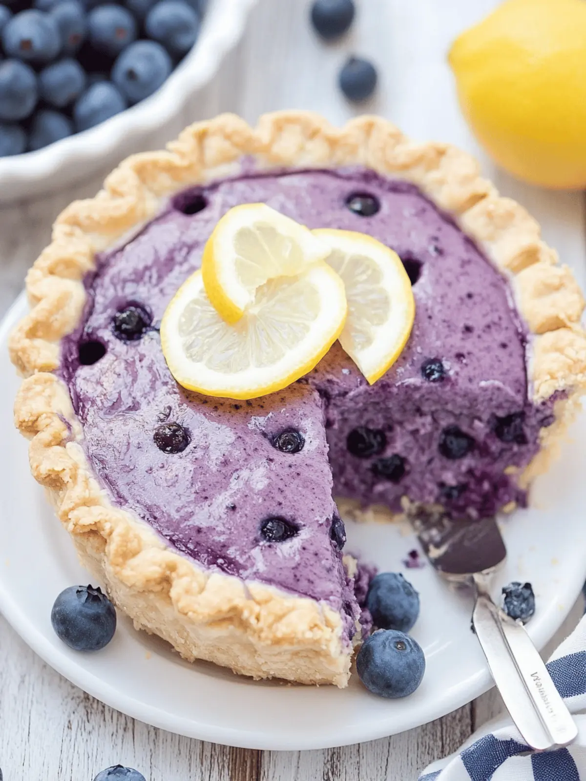 Lemon Blueberry Pie