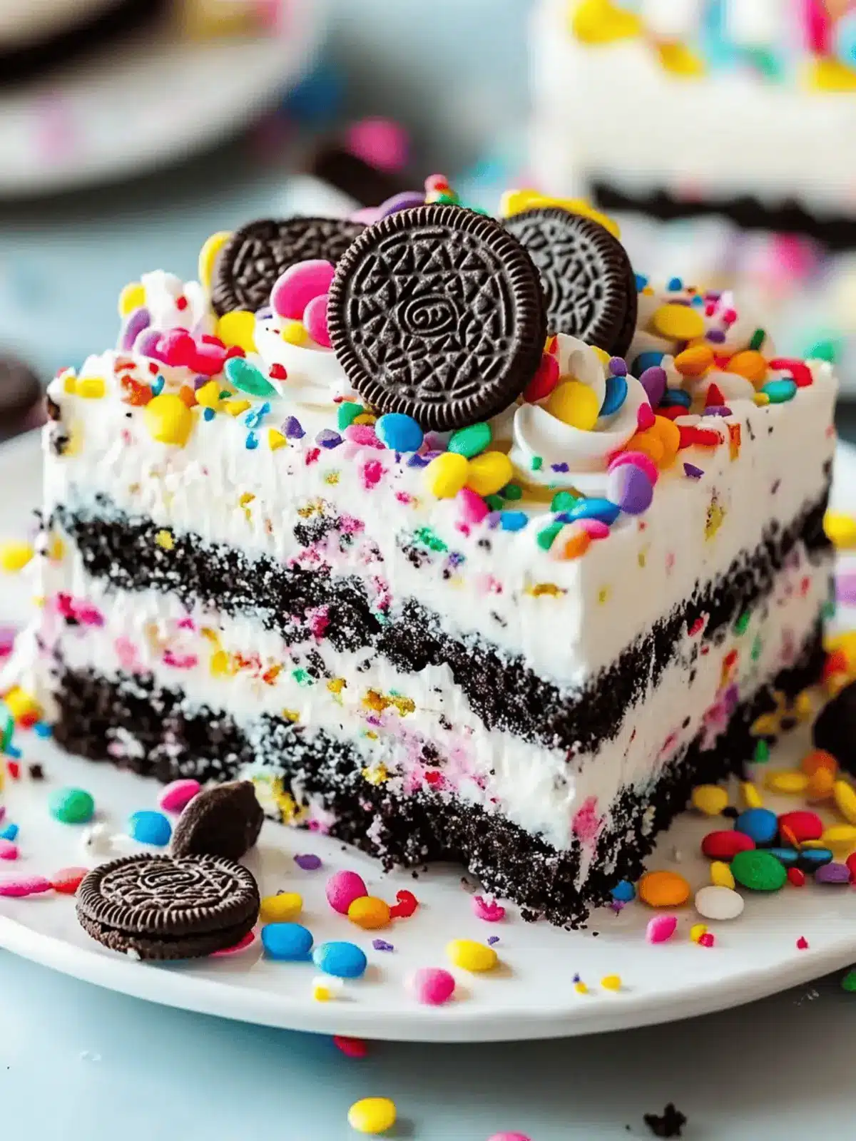Funfetti Oreo Icebox Cake