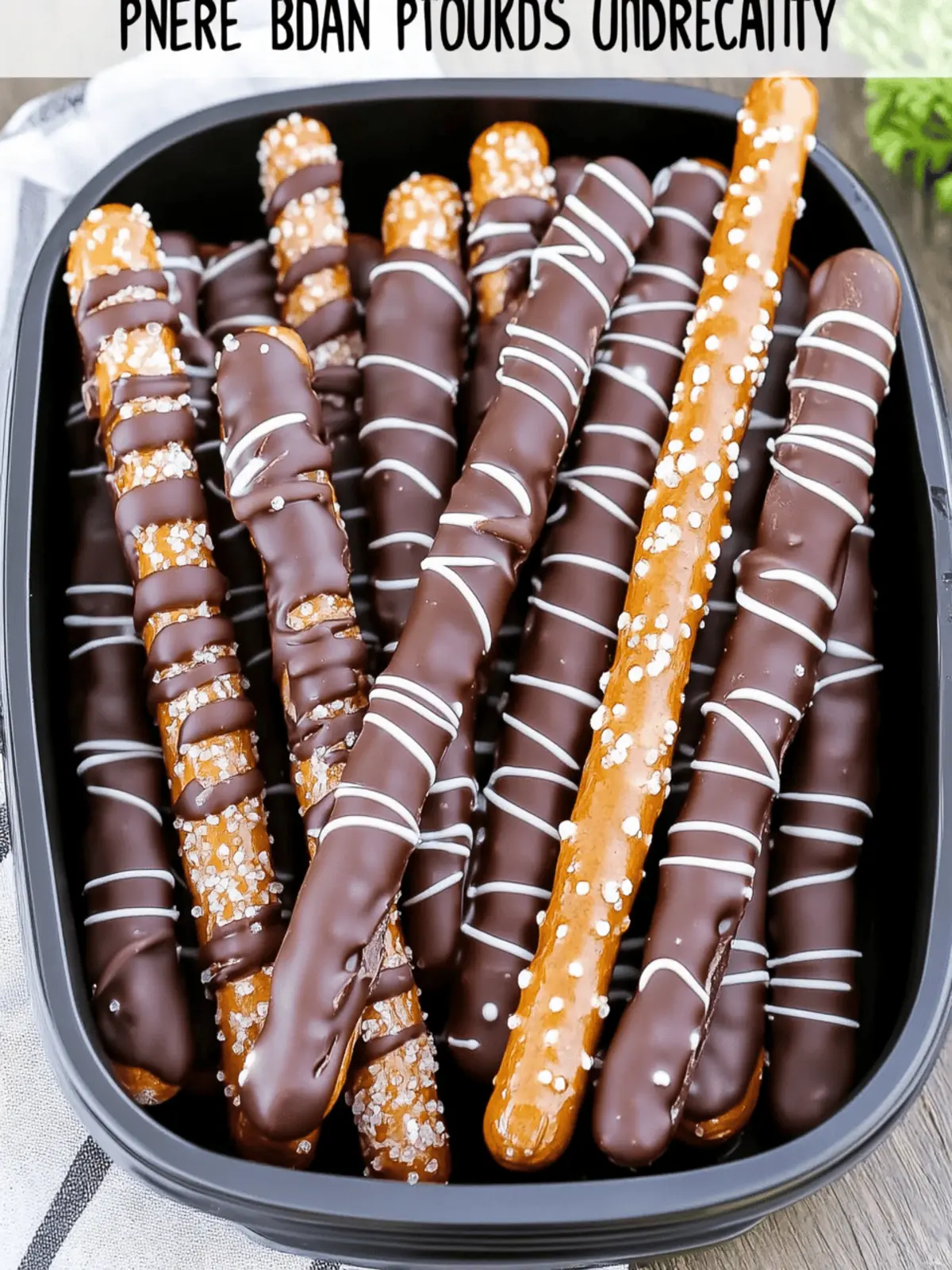 Delicious Chocolate Football Pretzel Rods for Game Day Fun