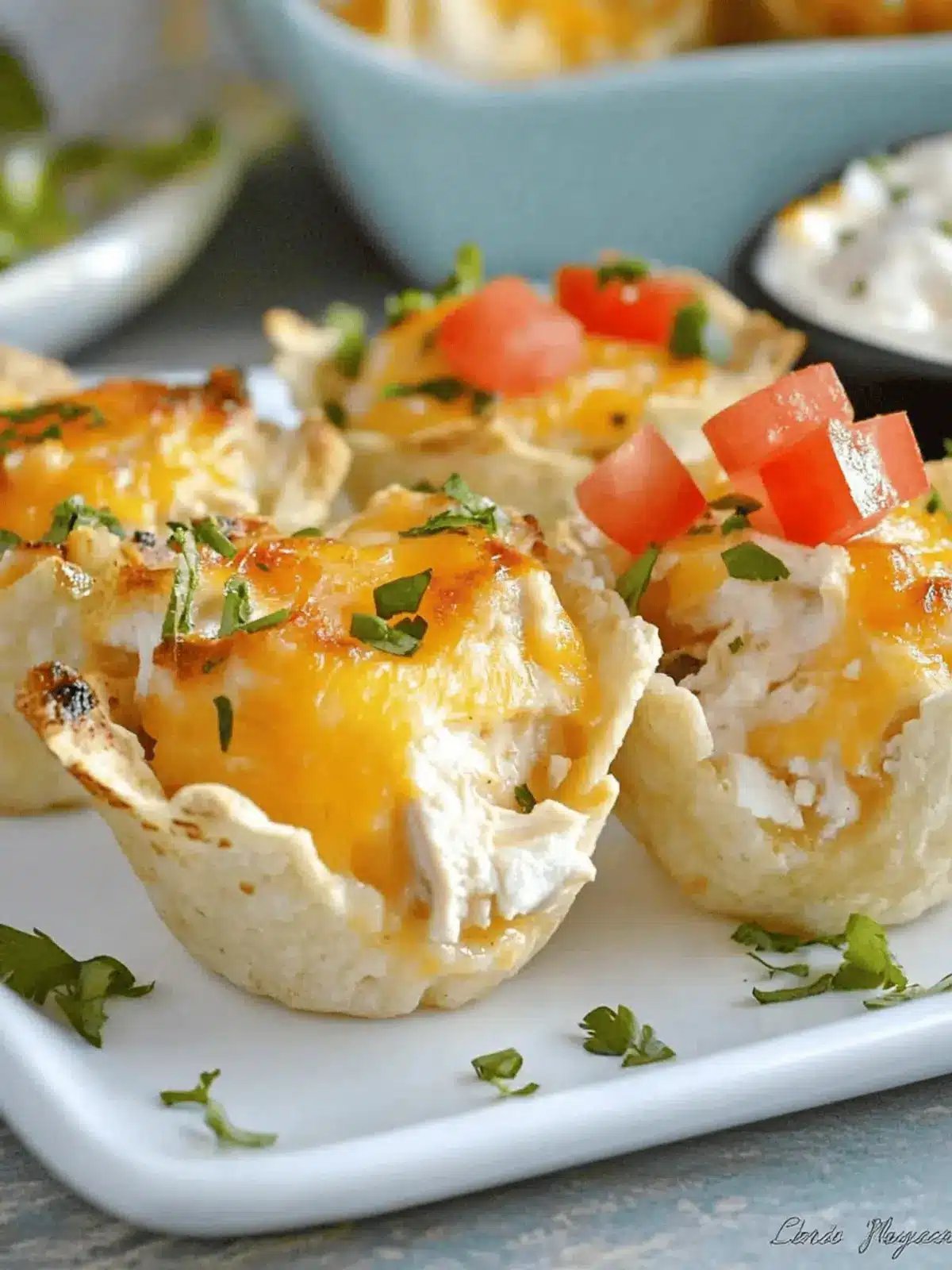 Lighter Pollo Fundido Cups for Guilt-Free Snacking Delight
