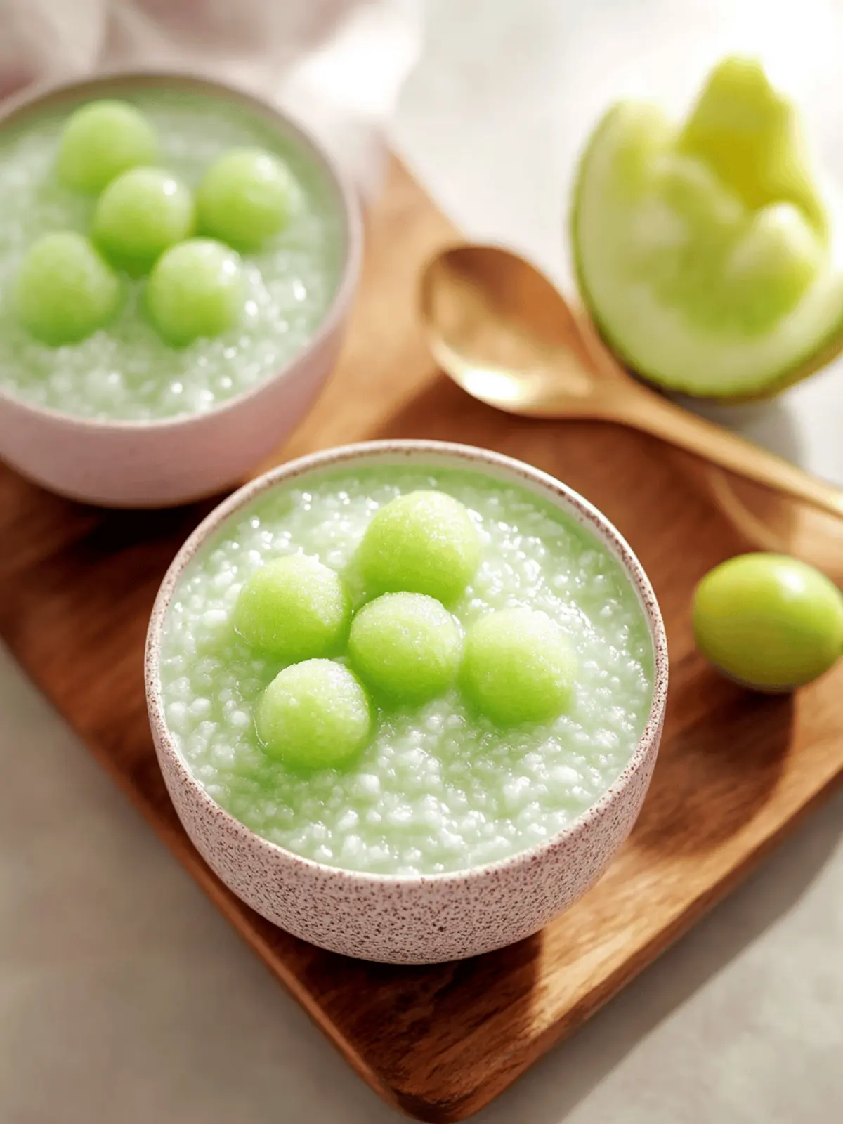 Delightful Honeydew Sago Pudding for Summer Refreshment