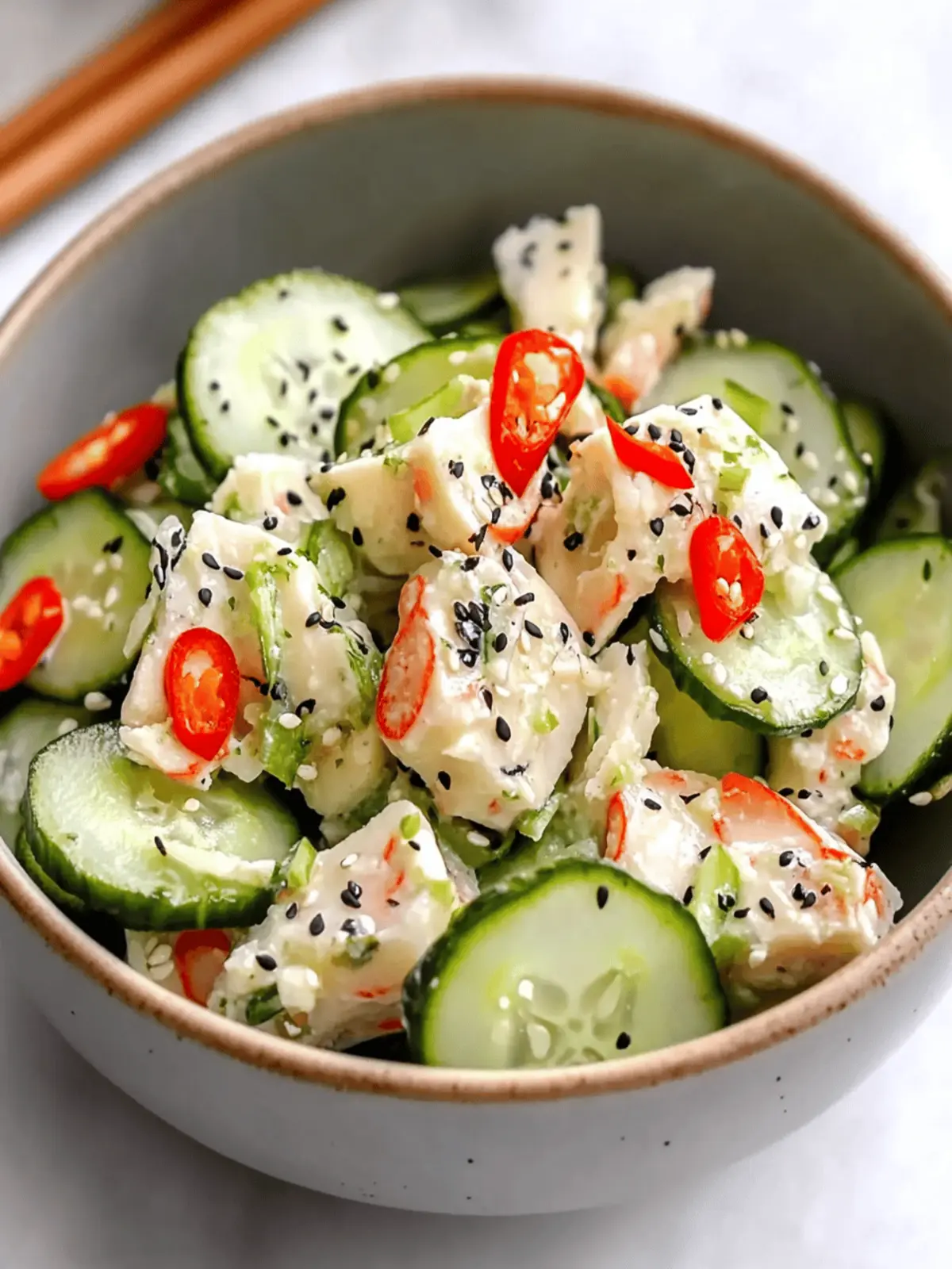 California Roll Cucumber Salad: Light, Fresh, and Delicious!