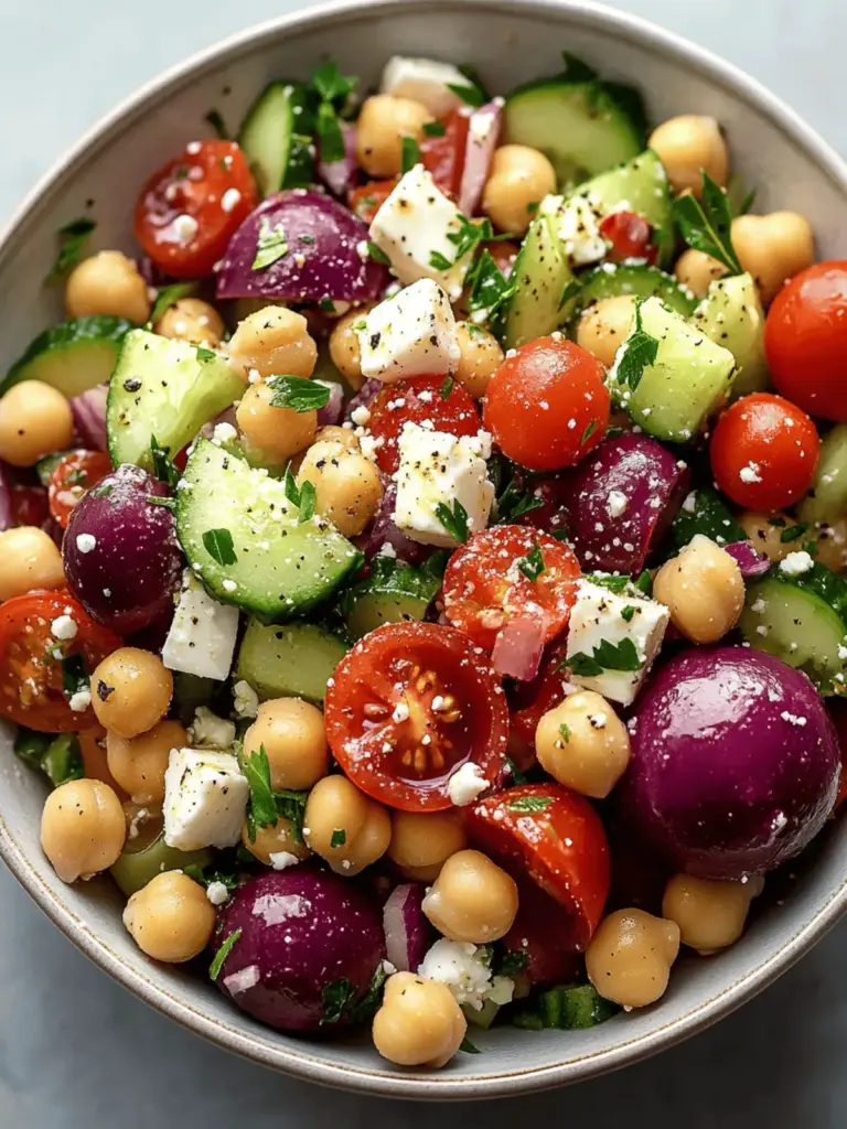 Chickpea Greek Salad