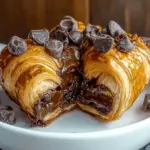 Decadent Chocolate Croissant Breakfast
