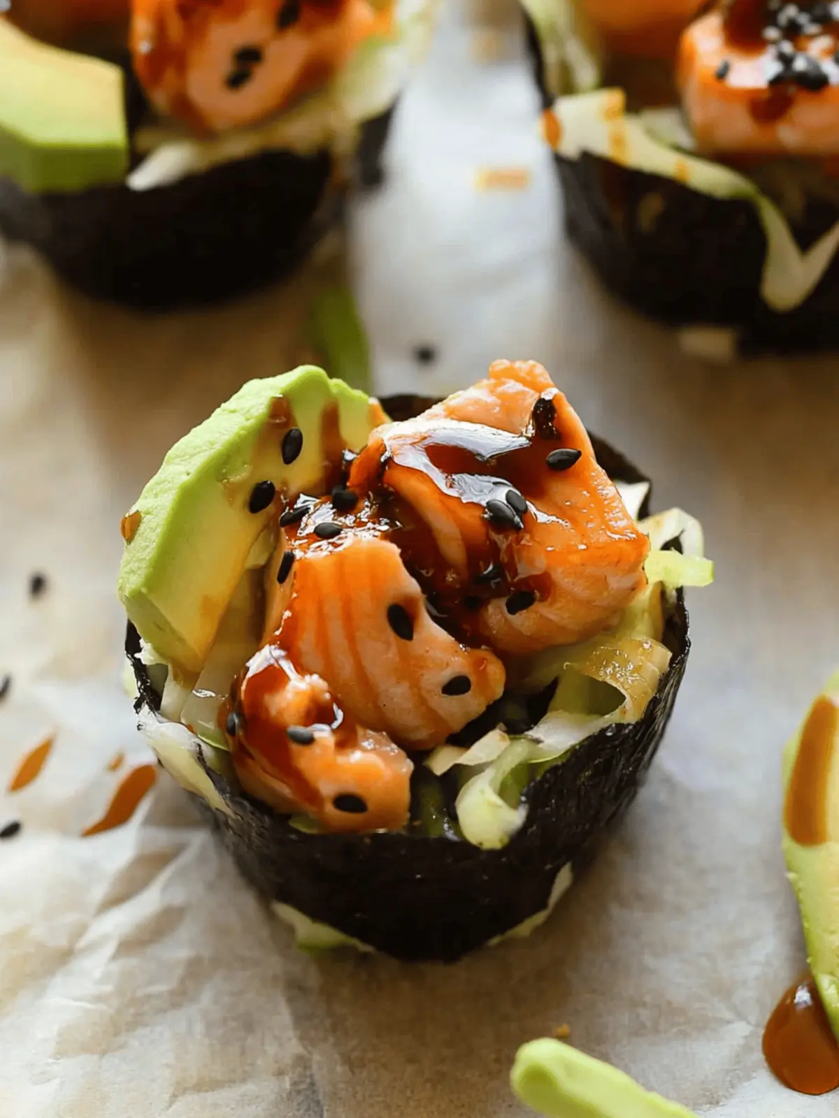 Savory Salmon Sushi Bake Cups You’ll Love Making at Home