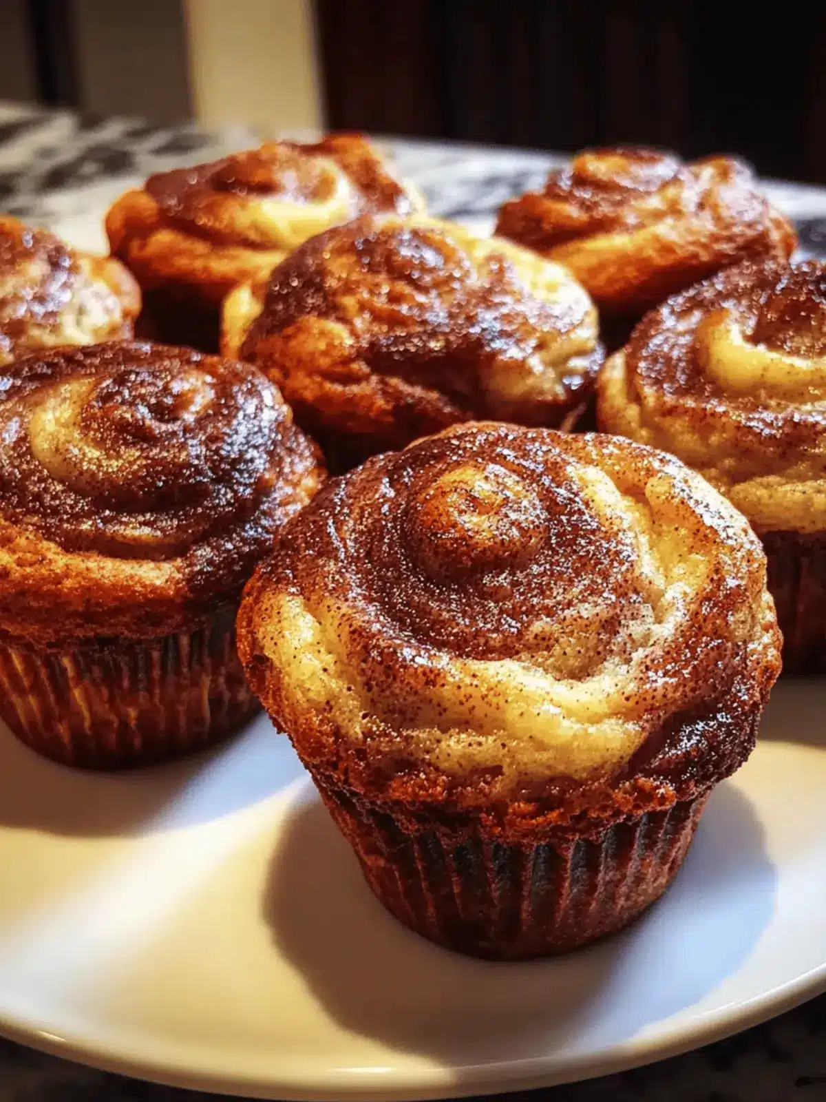 Cinnamon Swirl Banana Bread Muffins