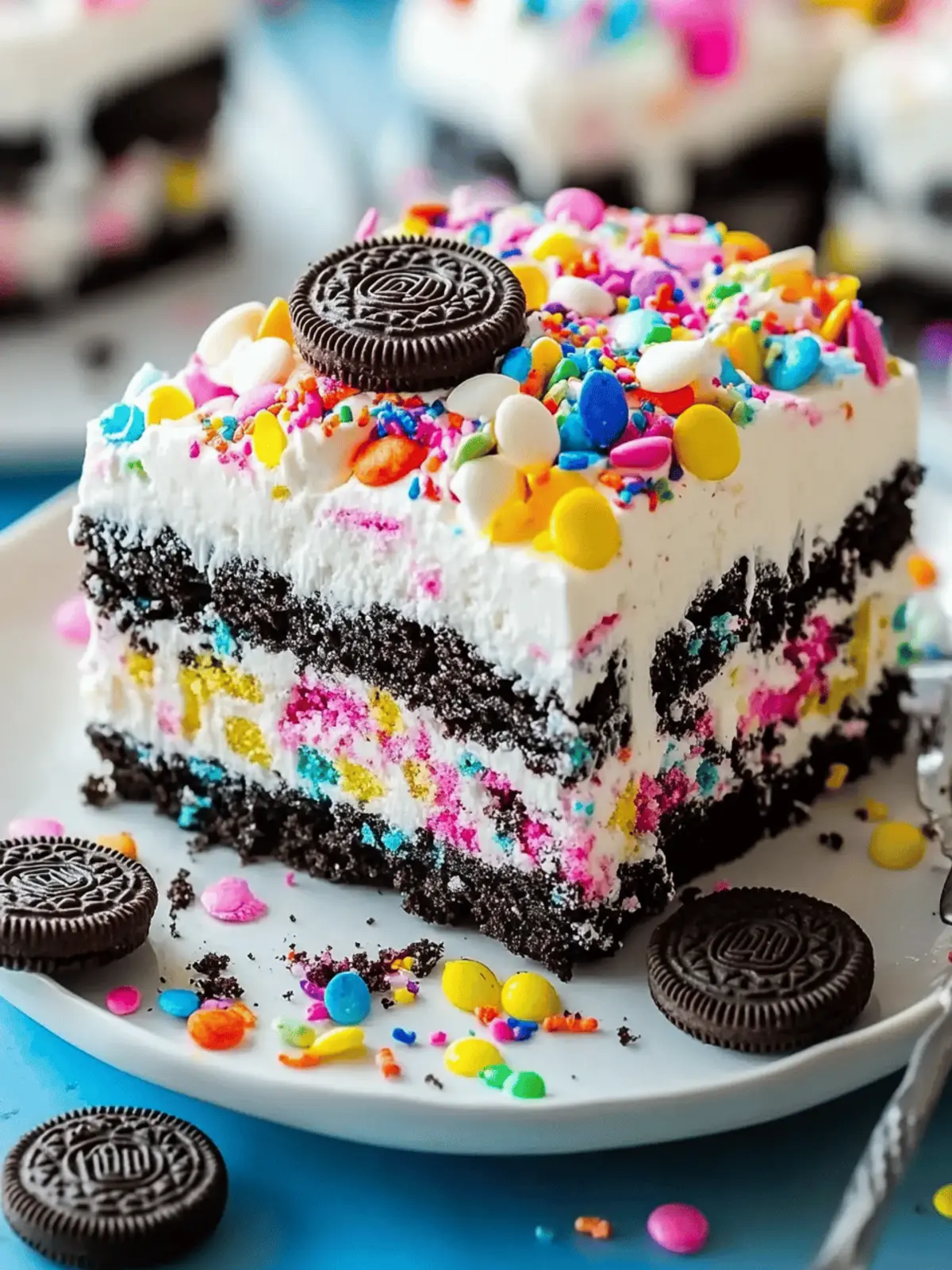 Funfetti Oreo Icebox Cake