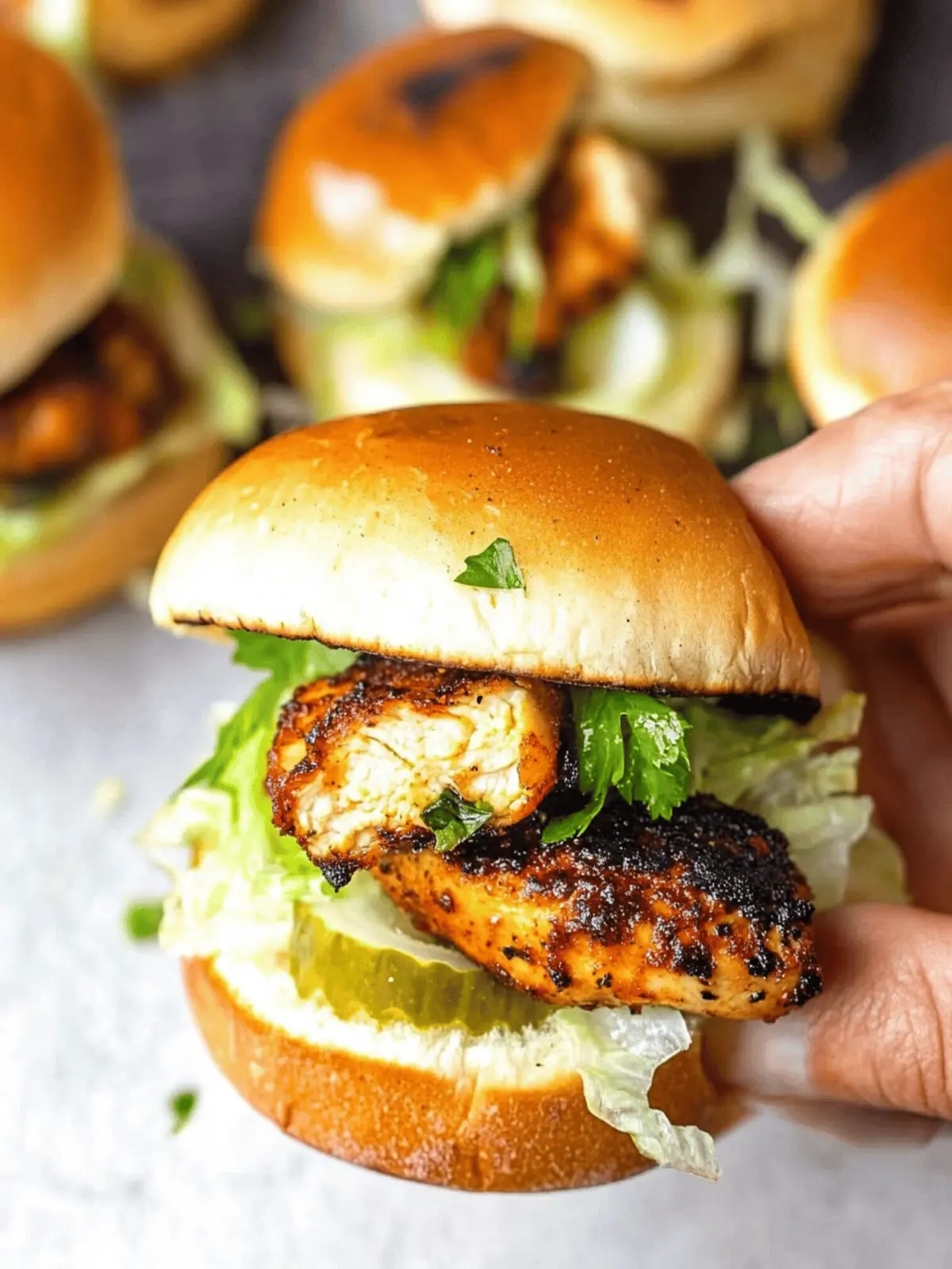 Savor Blackened Chicken Sliders with Homemade BBQ Bliss