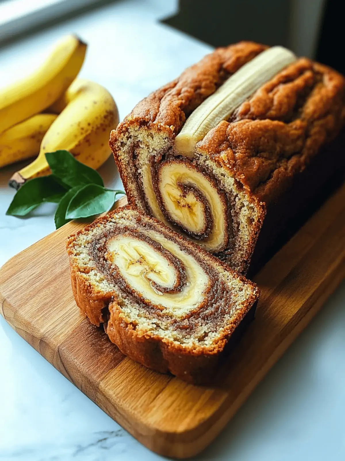 Easy Cinnamon Swirl Banana Bread