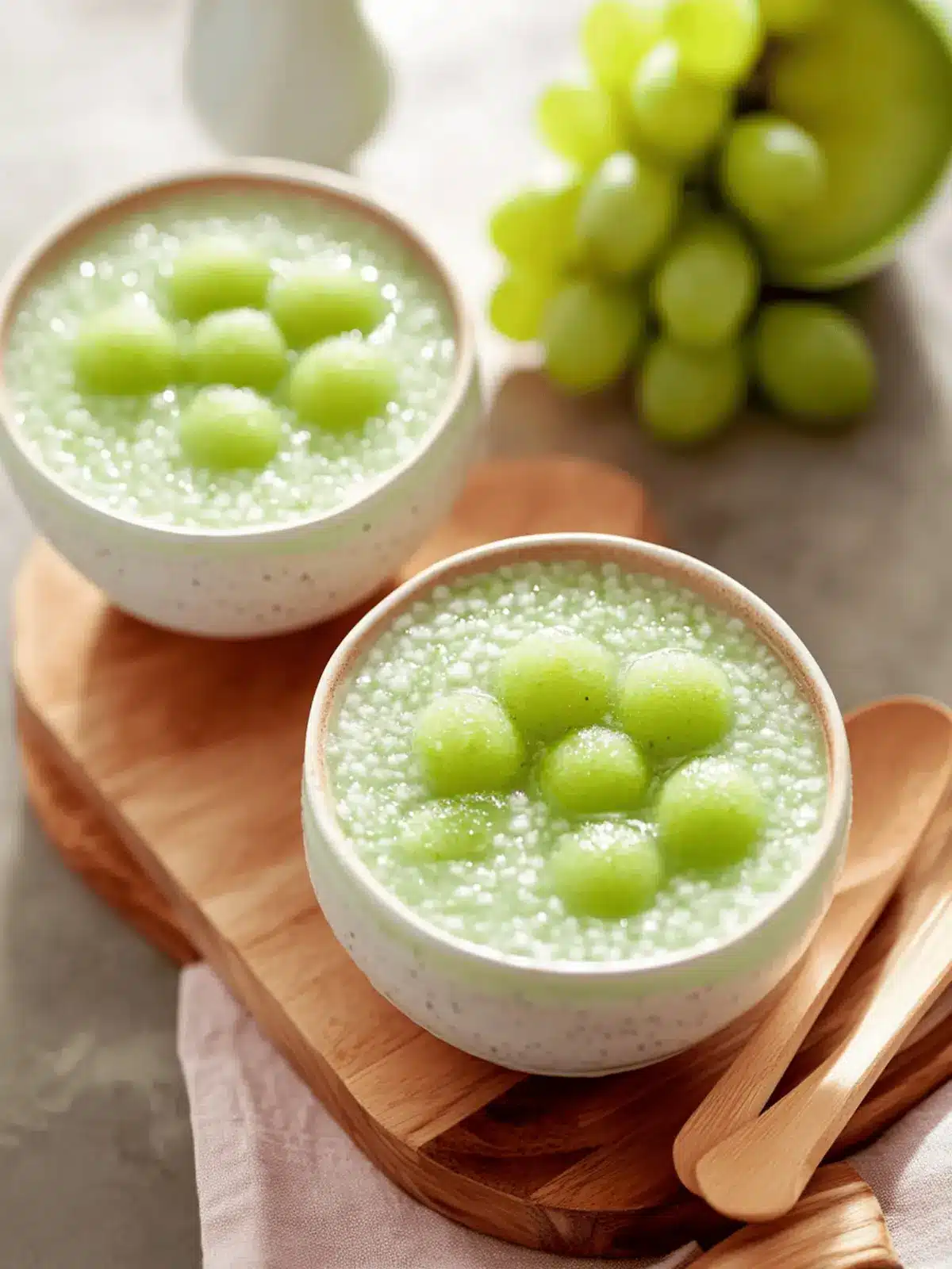Delightful Honeydew Sago Pudding for Summer Refreshment