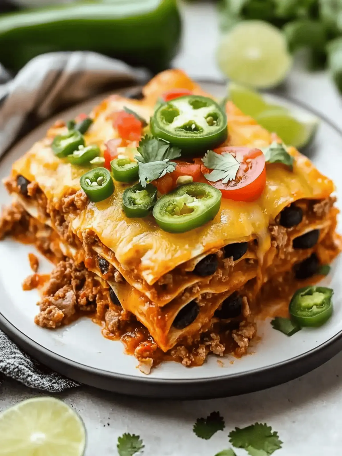 Beef Enchilada Casserole