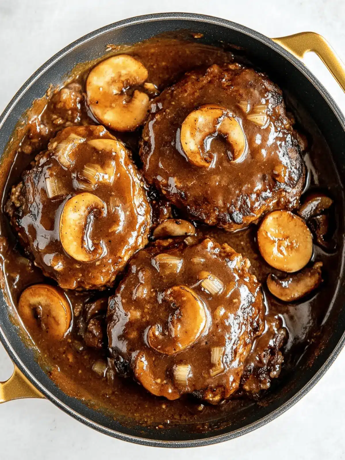 Irresistible Salisbury Steak with Rich Mushroom Gravy Delight