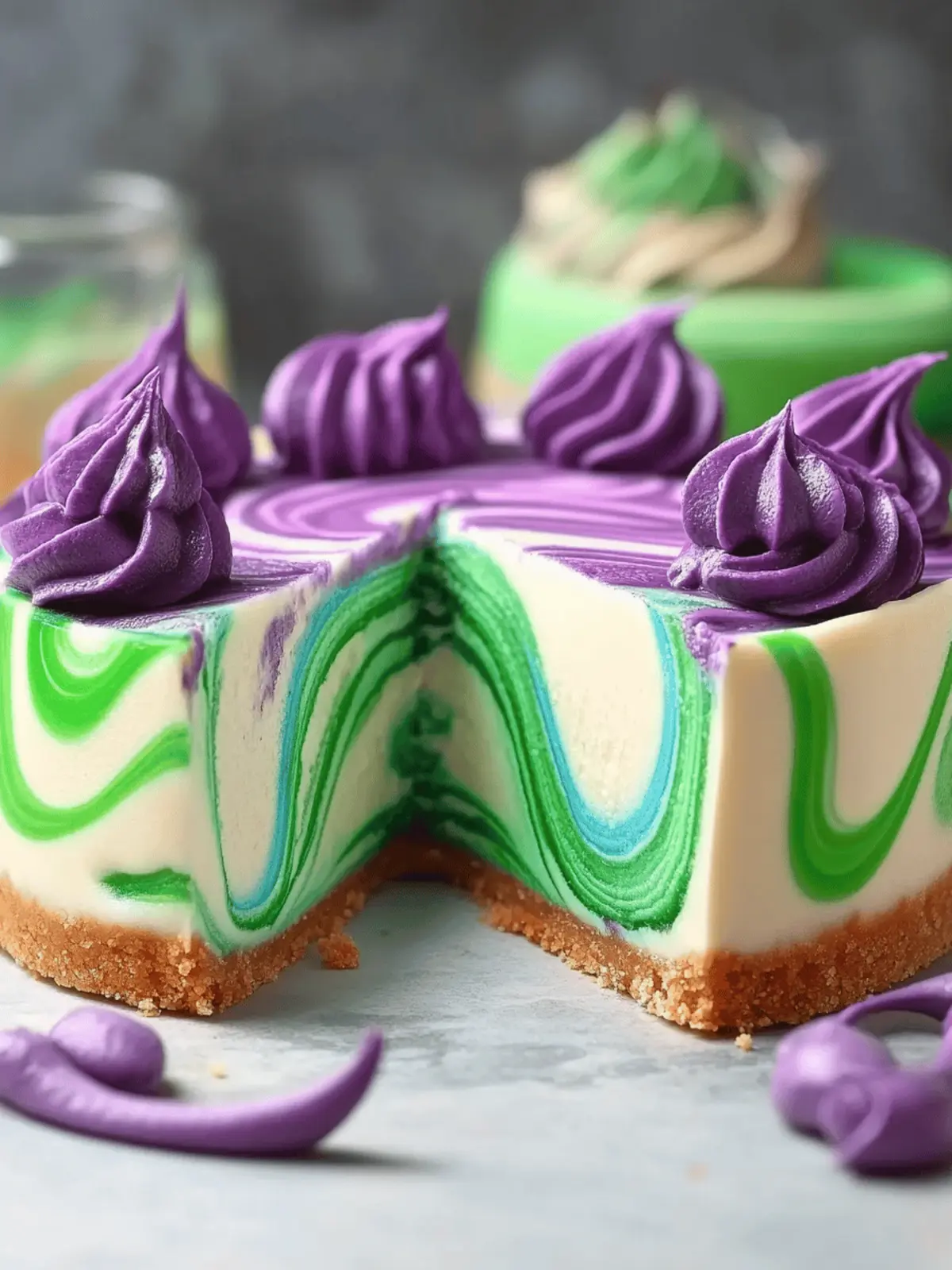 Polyjuice Potion Swirl Cheesecake