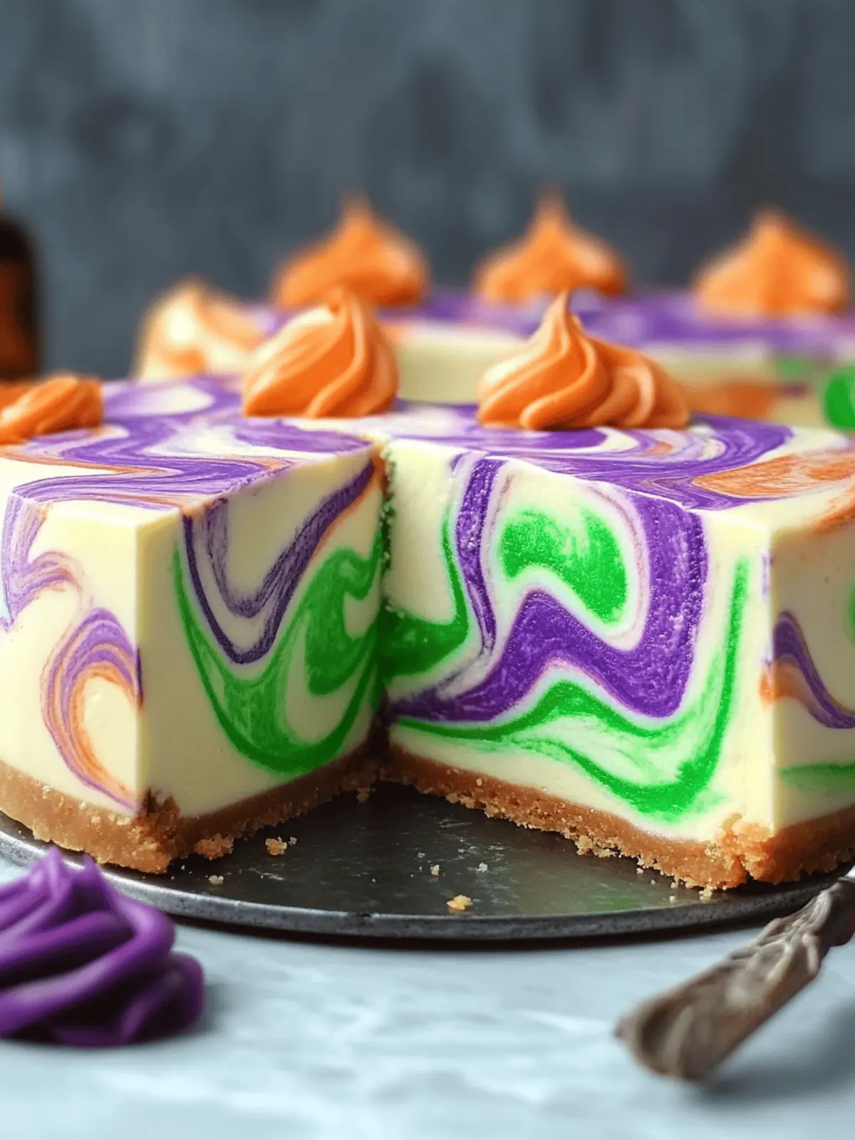 Polyjuice Potion Swirl Cheesecake