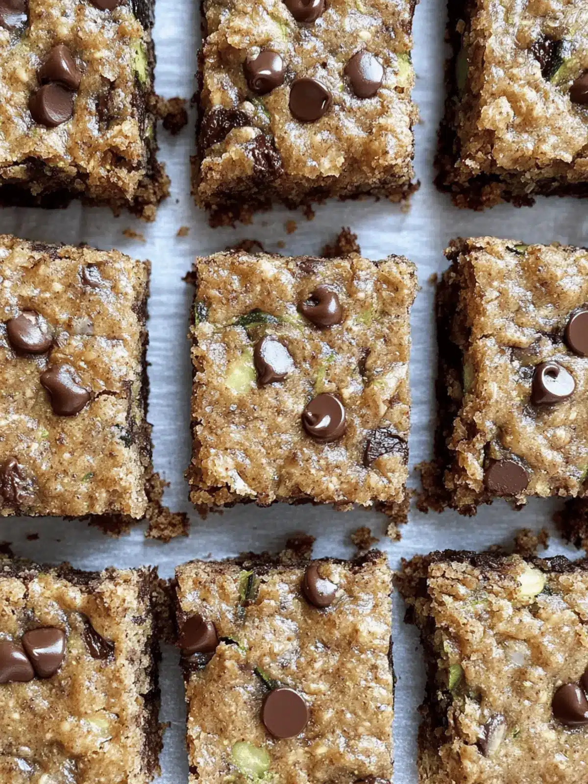 Chocolate Chip Zucchini Bread Bars