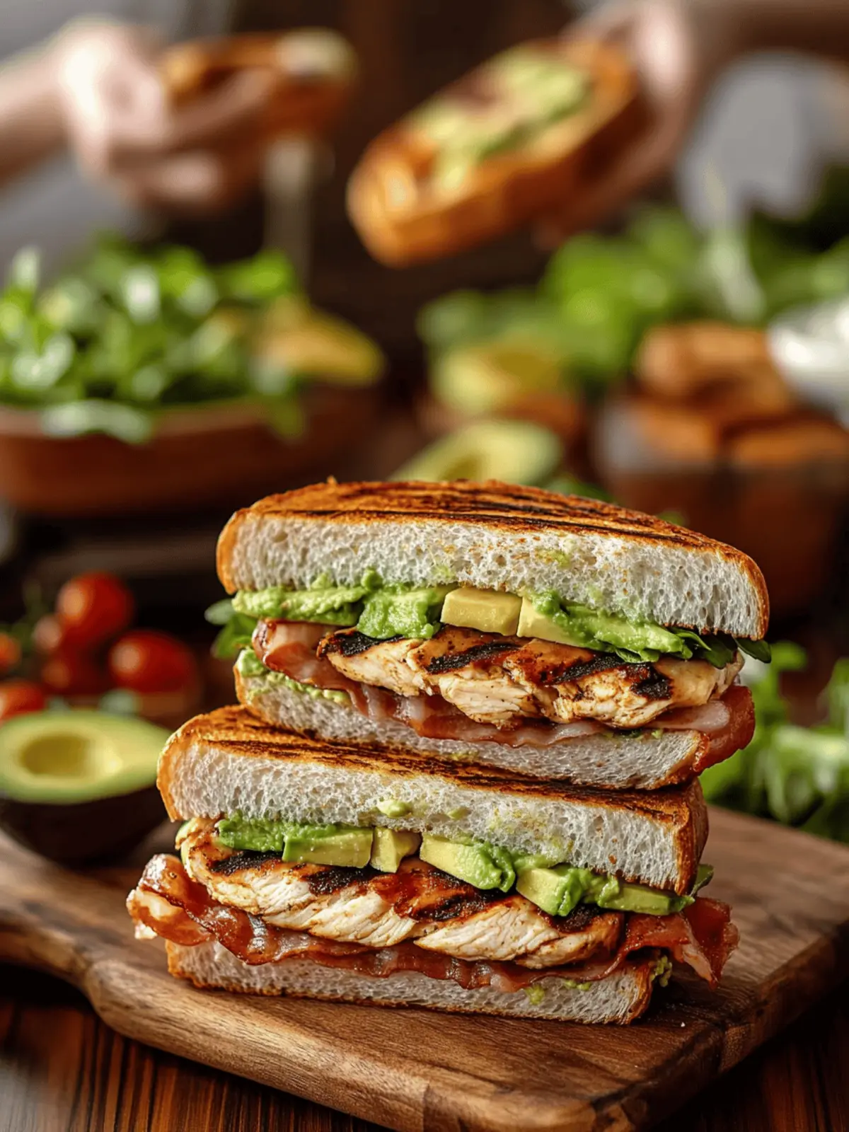 Chicken Bacon Avocado Sandwich