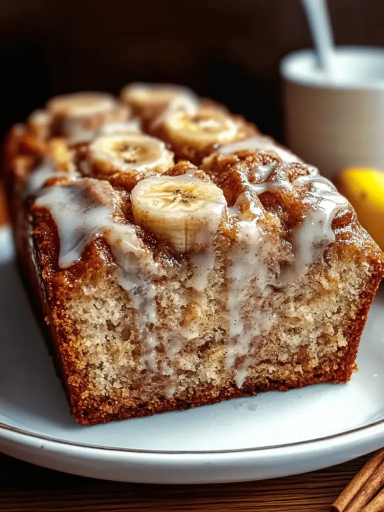 Cinnamon Roll Banana Bread