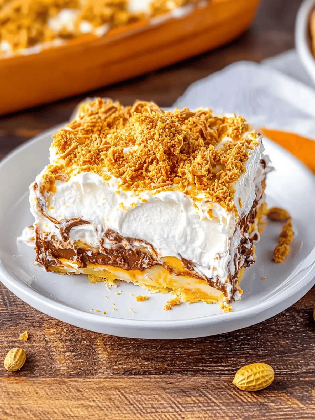 Chocolate Peanut Butter Lasagna