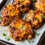 Mini BBQ Bacon Cheddar Meatloaf