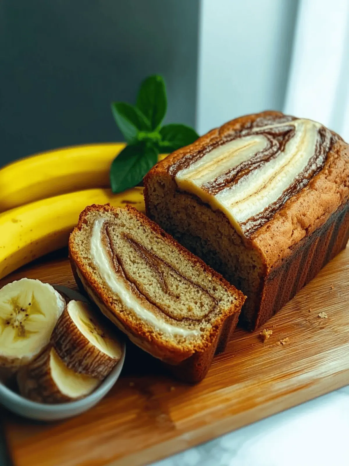 Easy Cinnamon Swirl Banana Bread