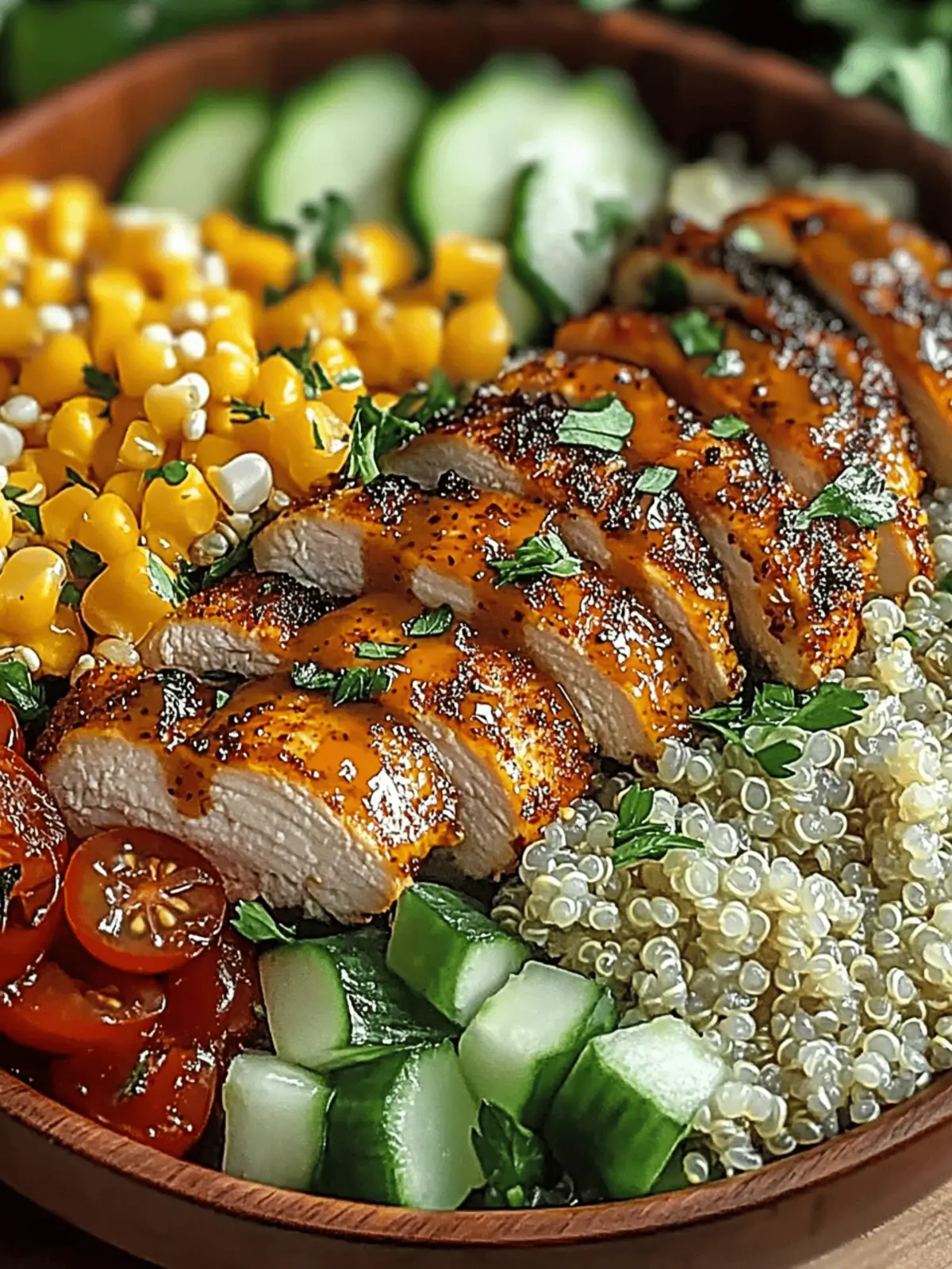 Mustard Chicken Quinoa Power Bowl