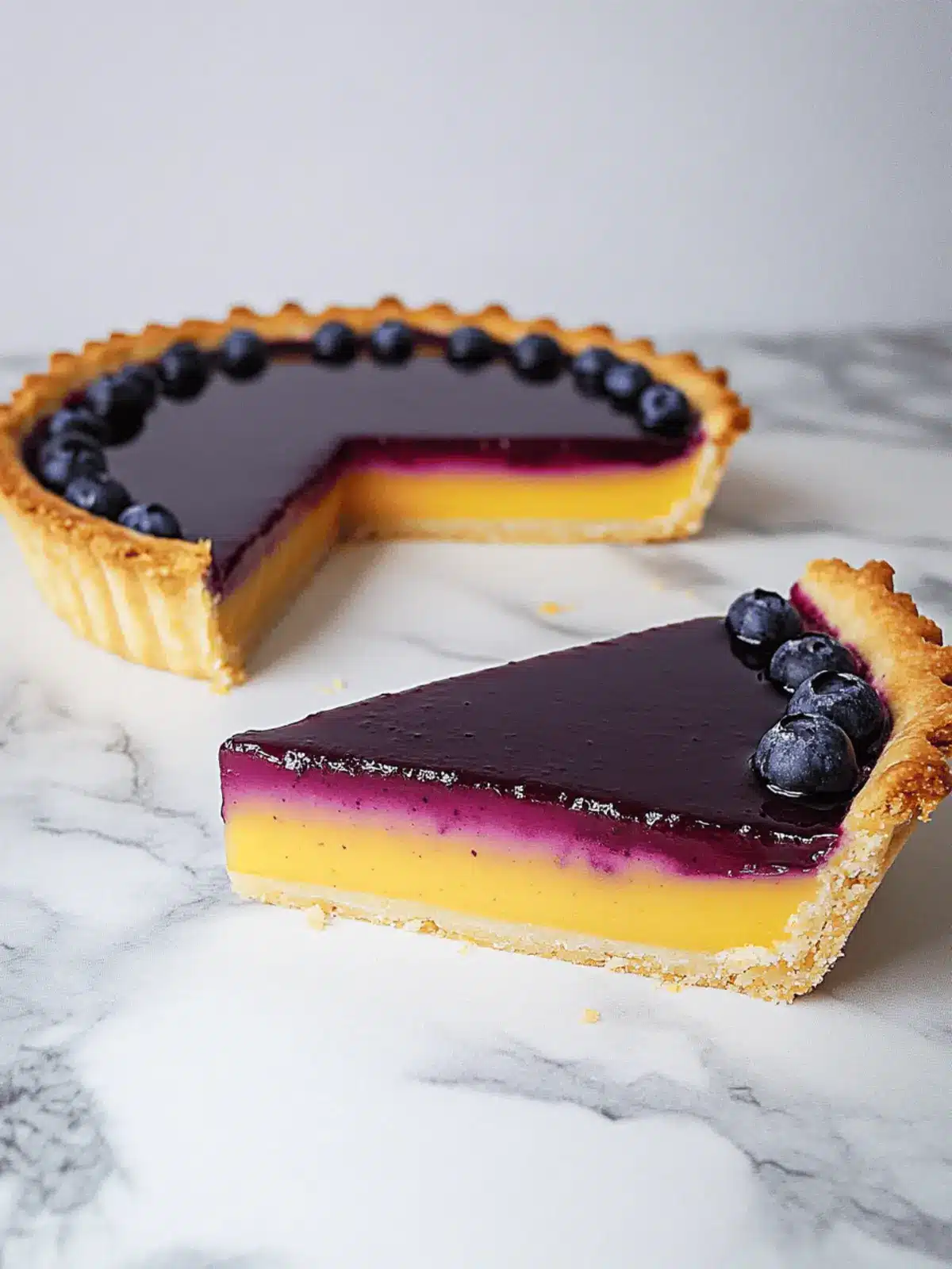 Blueberry Lemon Curd Tart