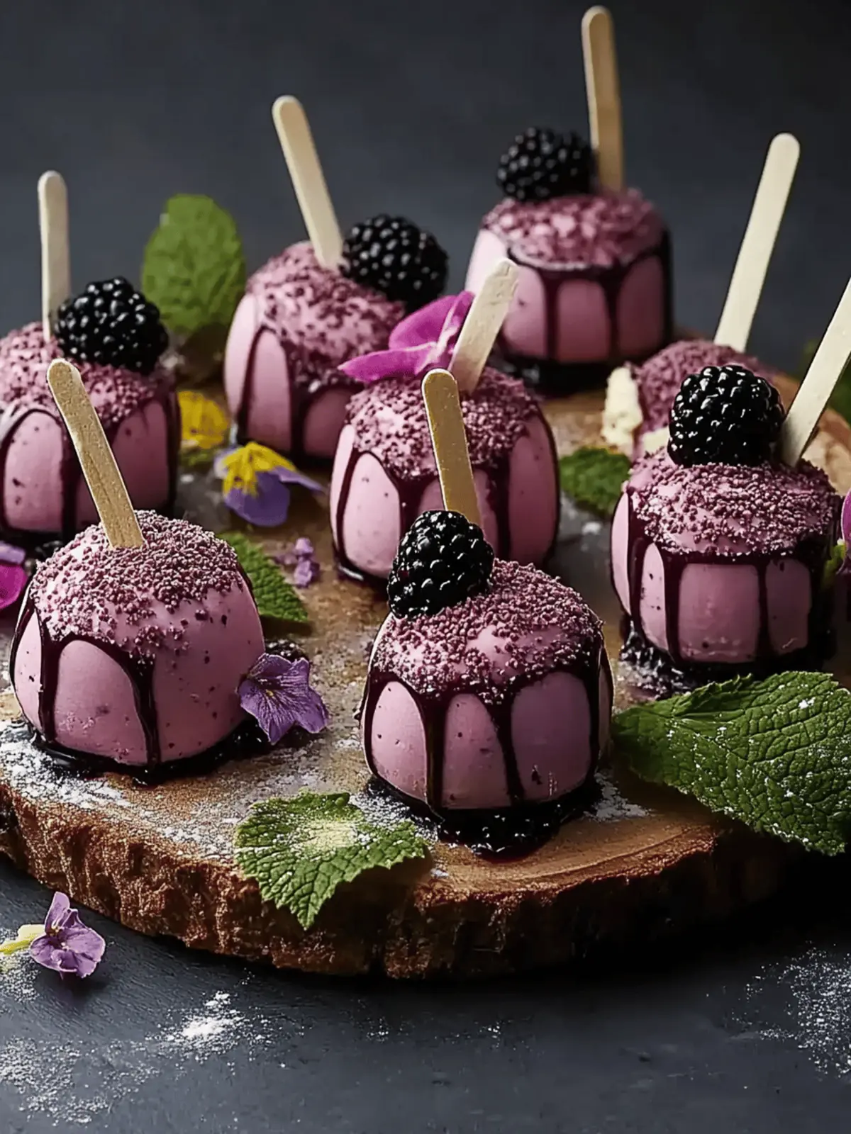 Forest Blackberry Cheesecake Pops: A Magical Treat Awaits