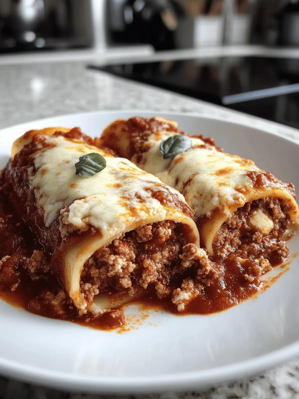Savory Stuffed Manicotti with Meat Sauce for Family Comfort