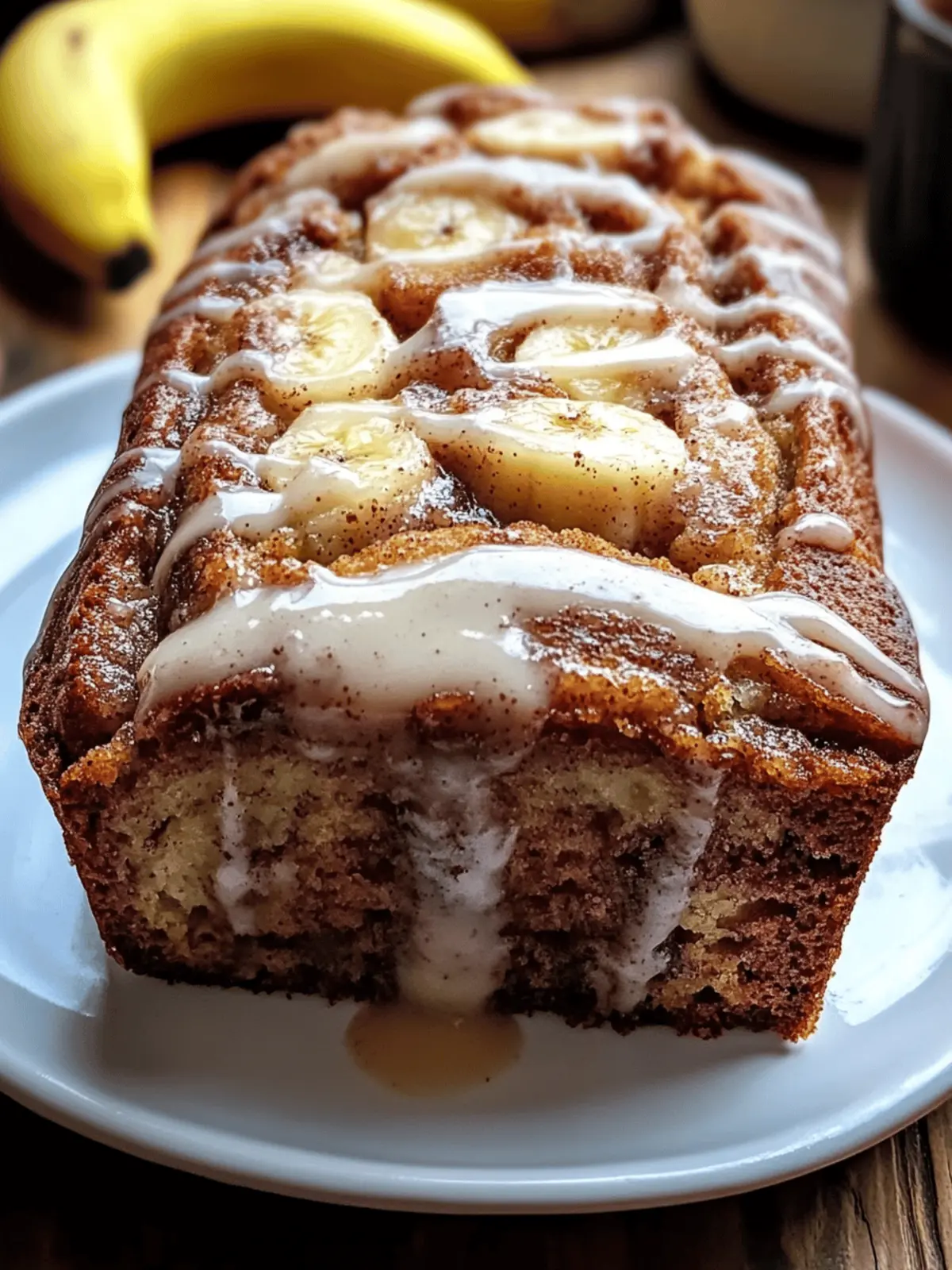 Cinnamon Roll Banana Bread
