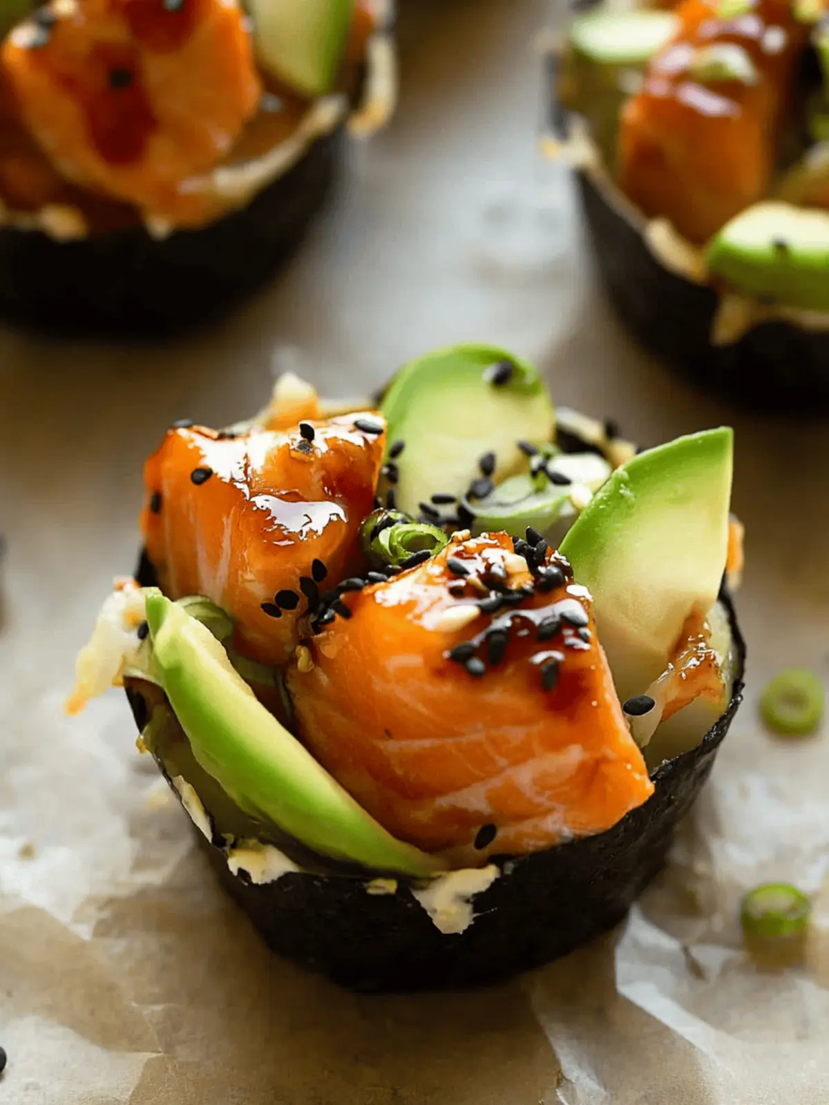 Savory Salmon Sushi Bake Cups You’ll Love Making at Home