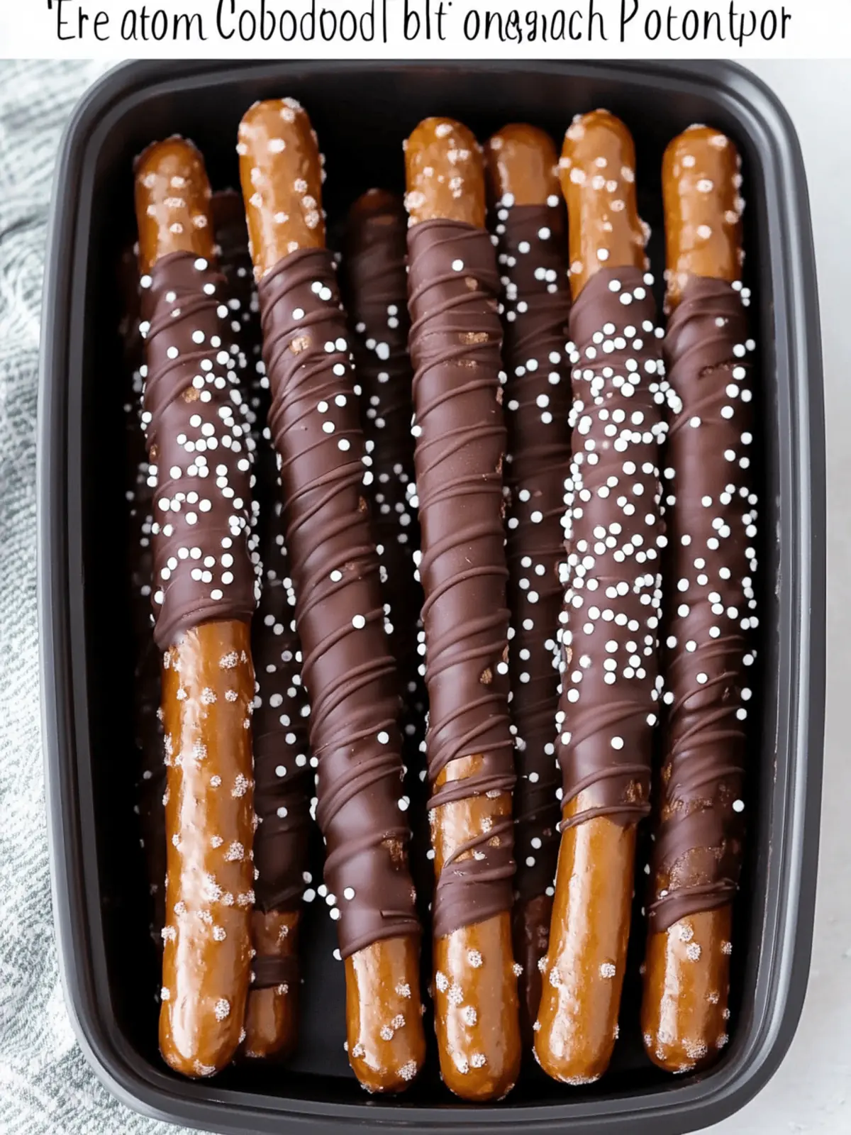 Delicious Chocolate Football Pretzel Rods for Game Day Fun