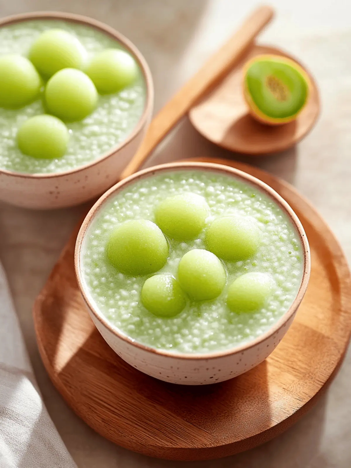 Delightful Honeydew Sago Pudding for Summer Refreshment