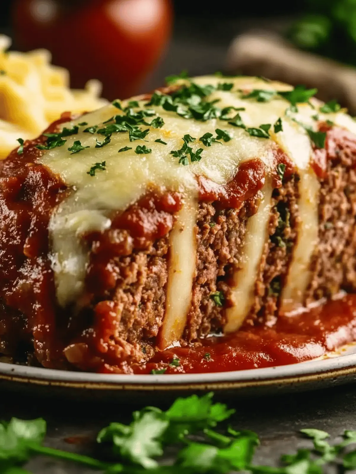 Stuffed Italian Meatloaf