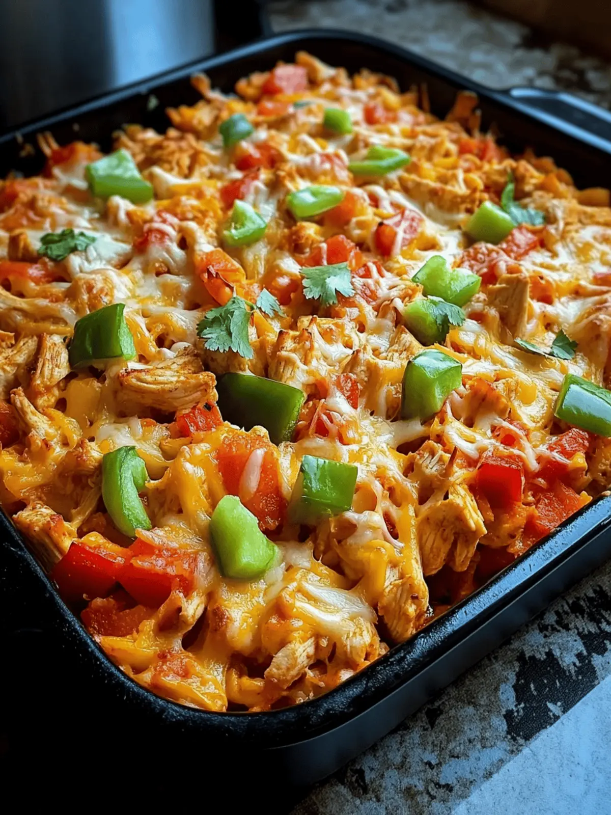 Fajita Chicken Casserole