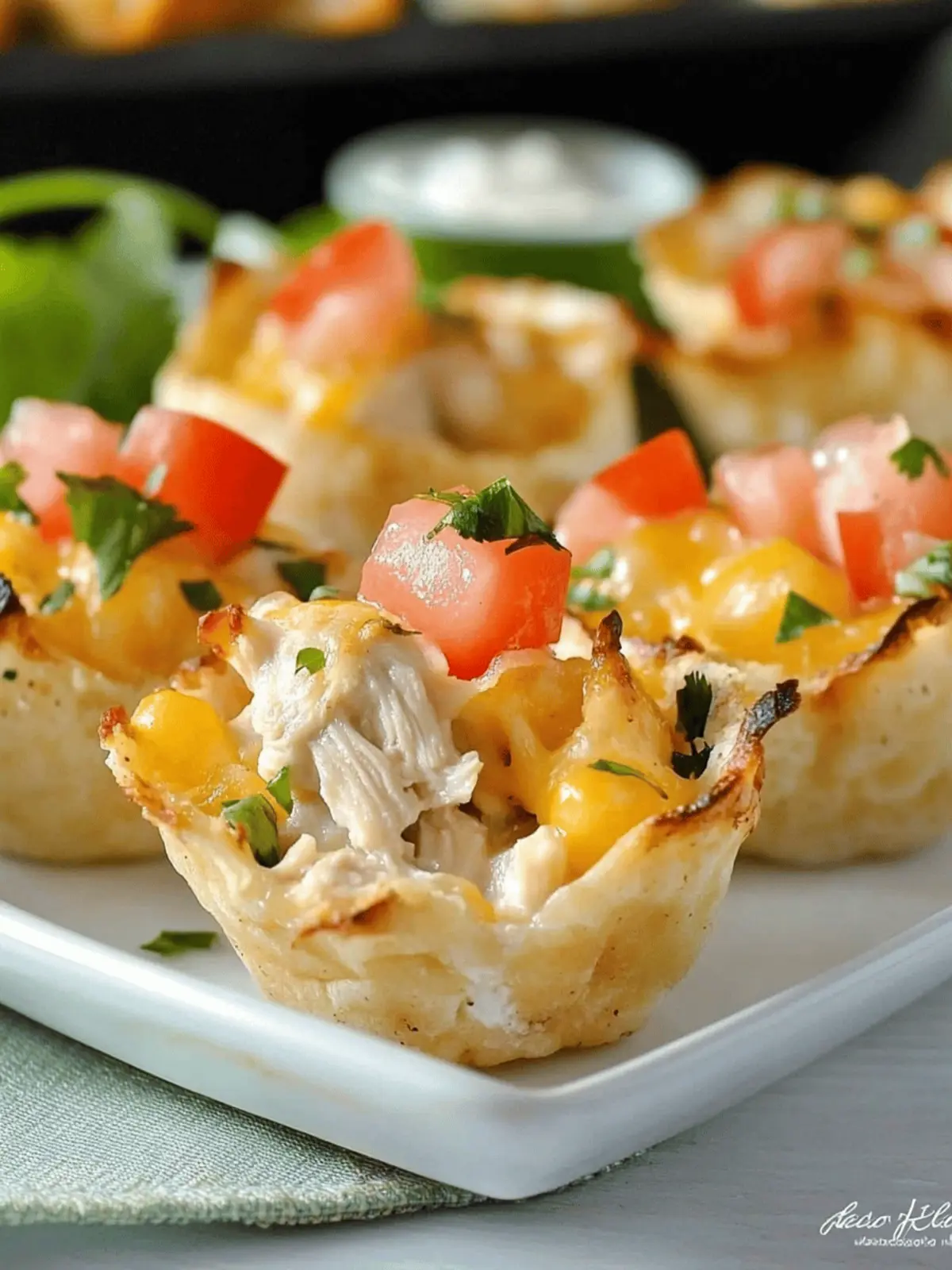 Lighter Pollo Fundido Cups for Guilt-Free Snacking Delight