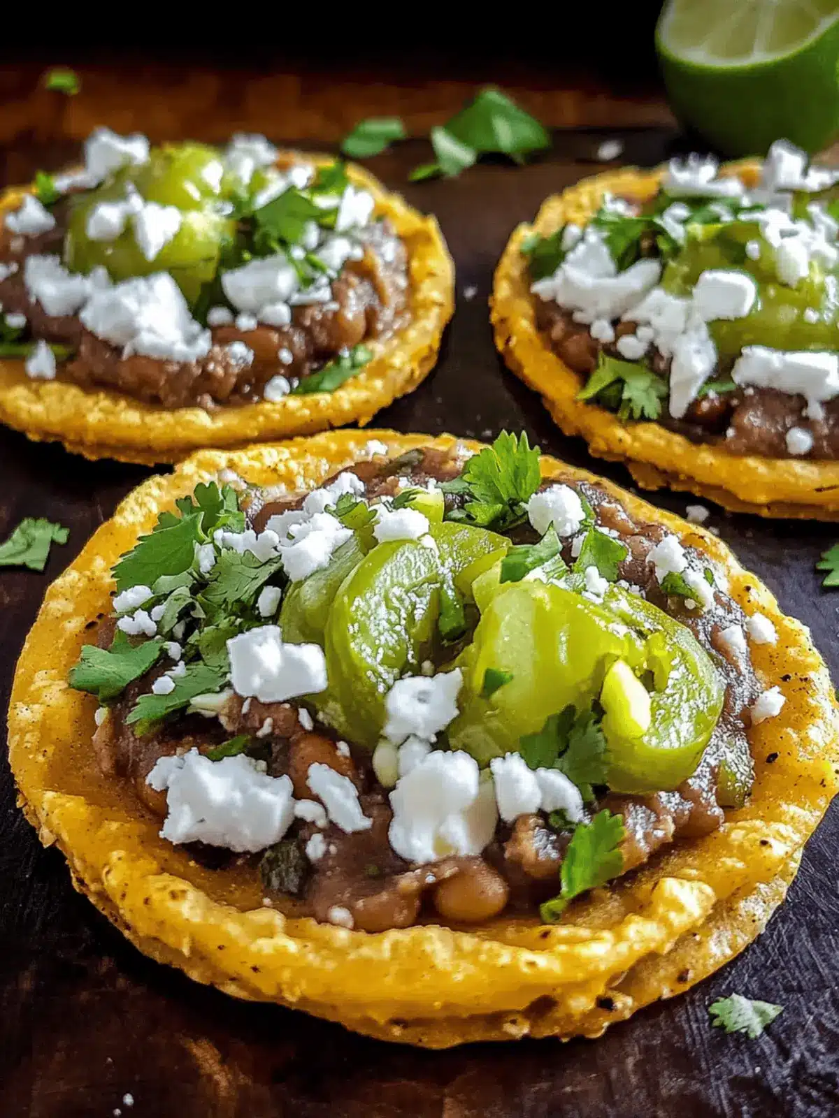 Sopes With Refried Beans and Cheese