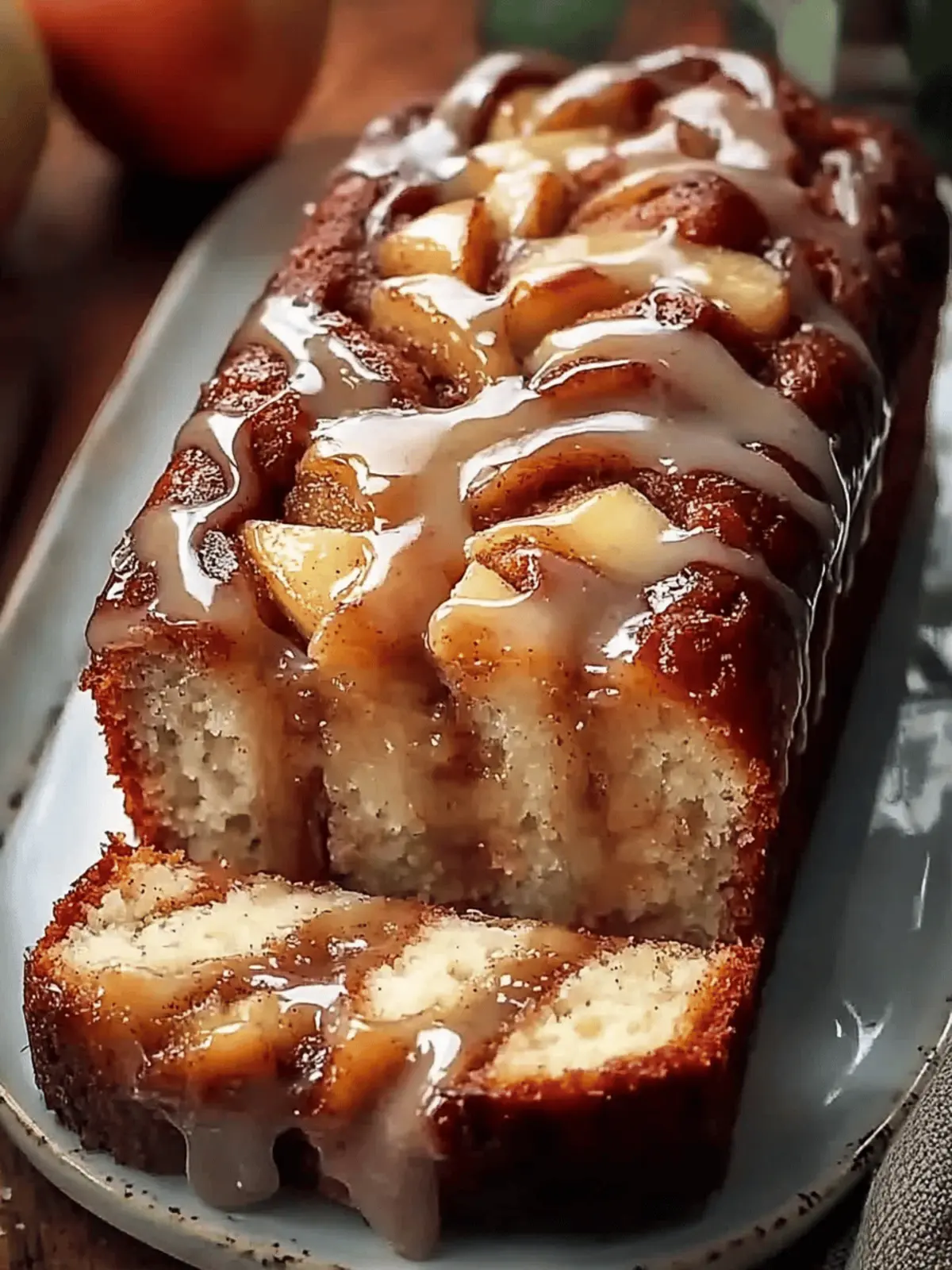 Quick Cinnamon swirl Apple Bread