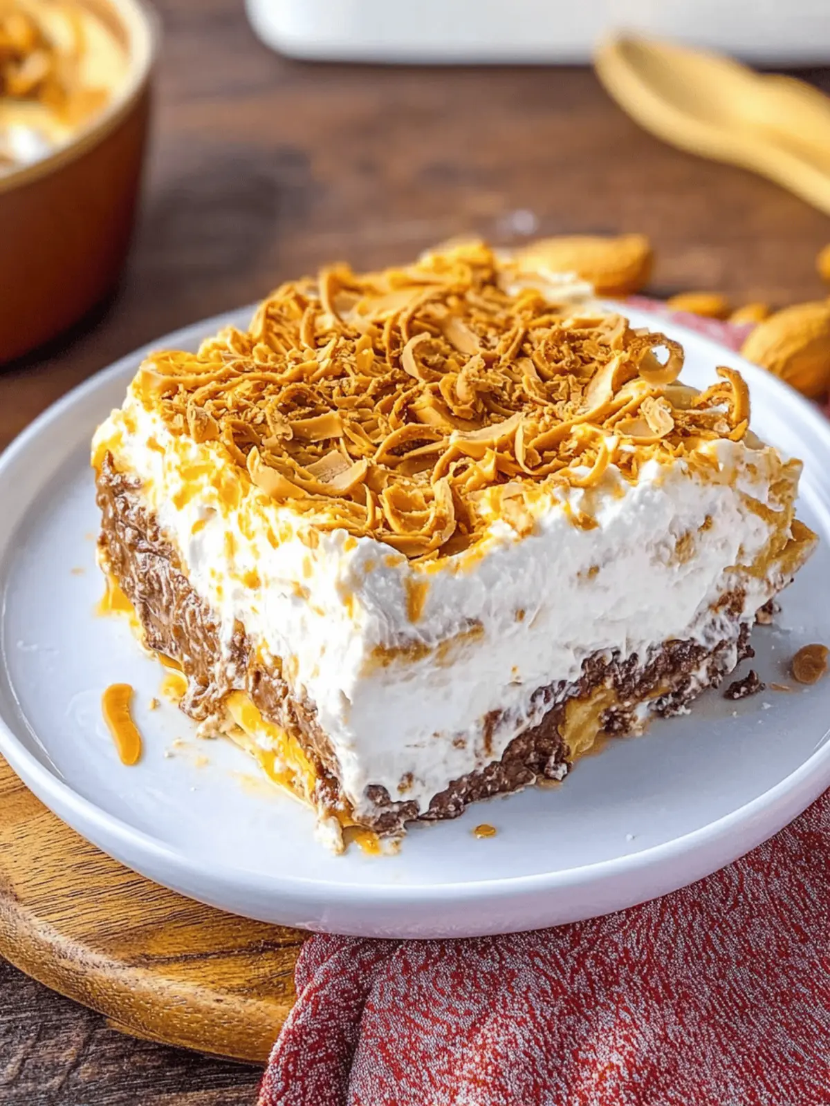 Chocolate Peanut Butter Lasagna