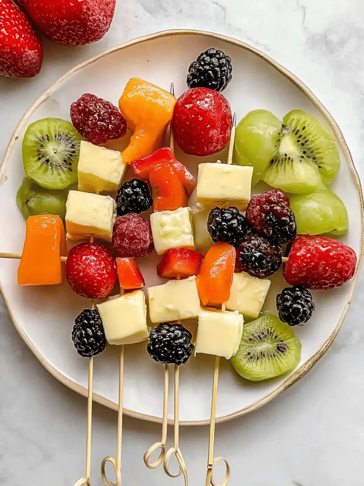 Fruit and Cheese Kabobs