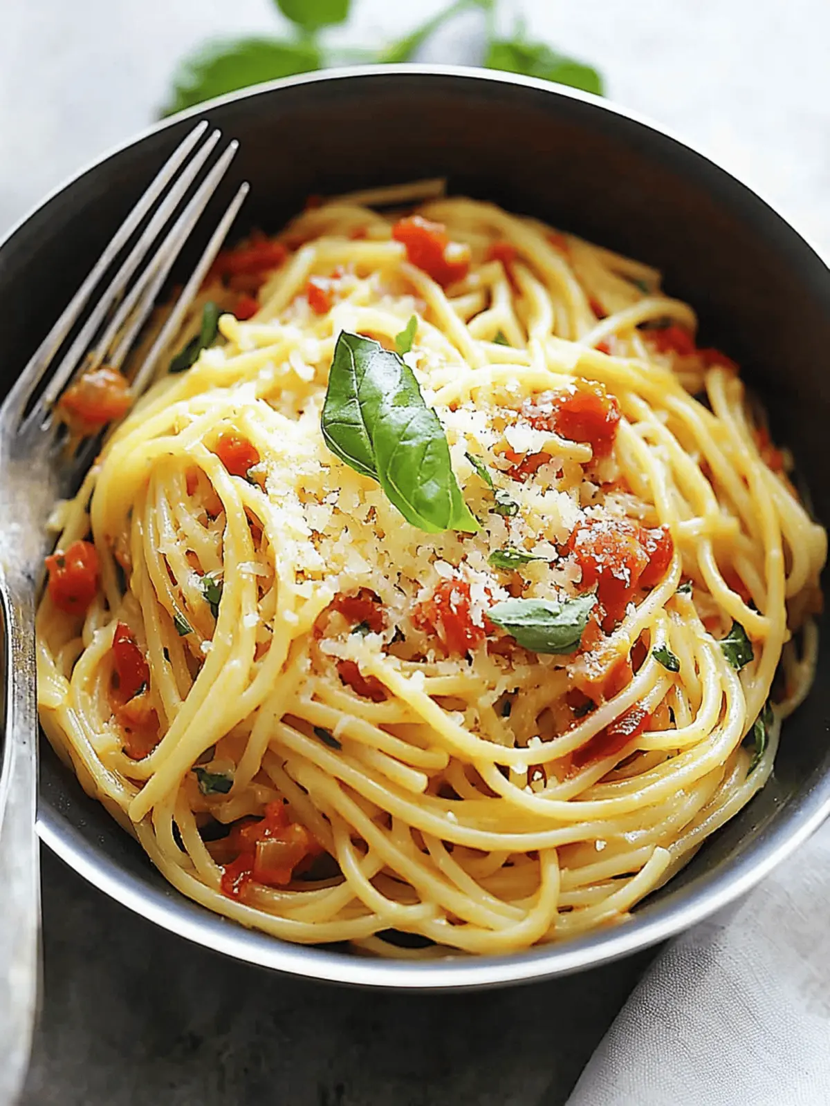 20-Minute One Pot Pasta with Fresh Tomatoes & Basil Magic