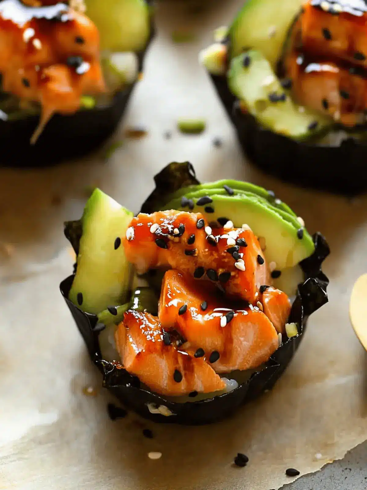 Savory Salmon Sushi Bake Cups You’ll Love Making at Home