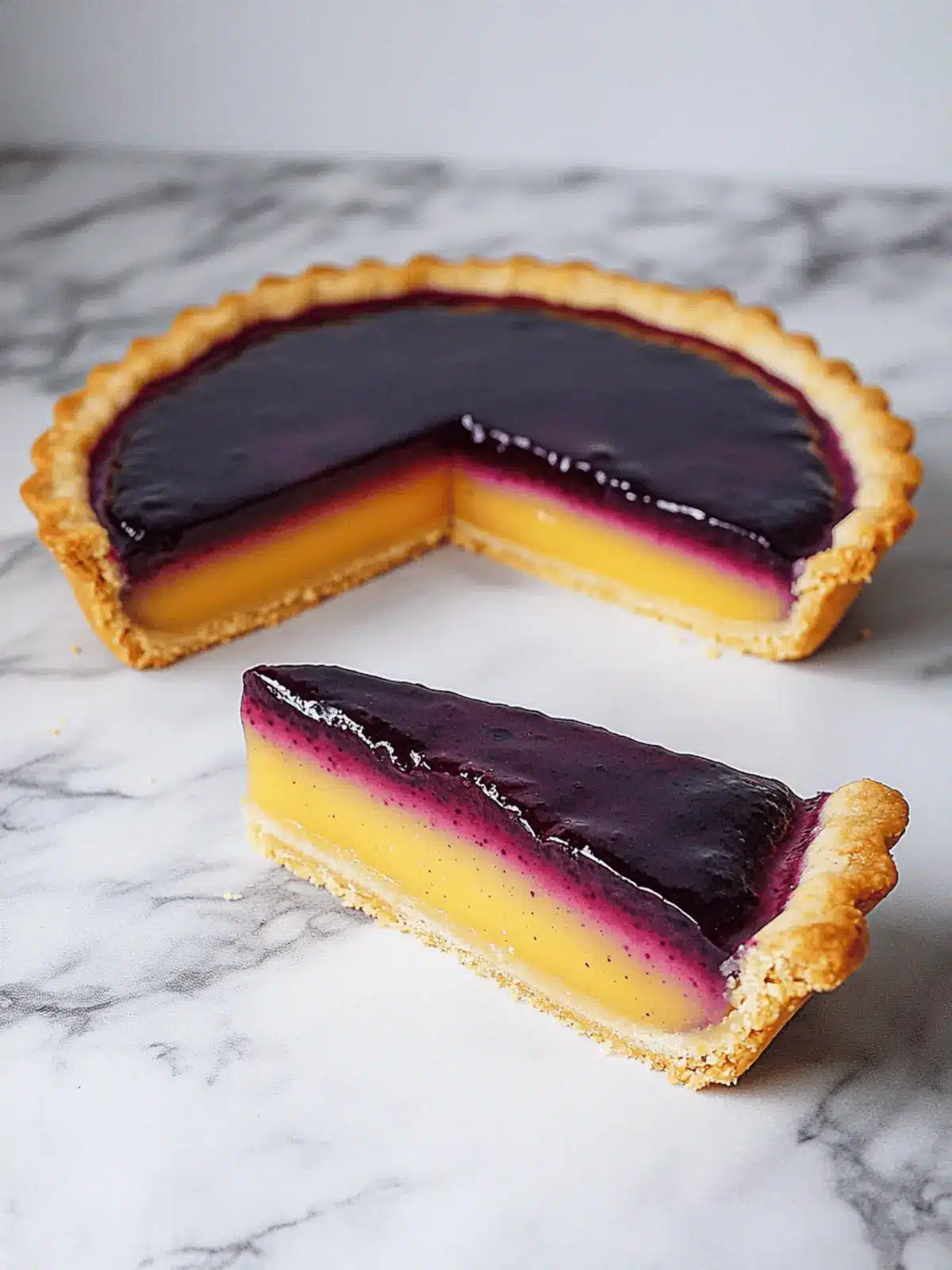 Blueberry Lemon Curd Tart